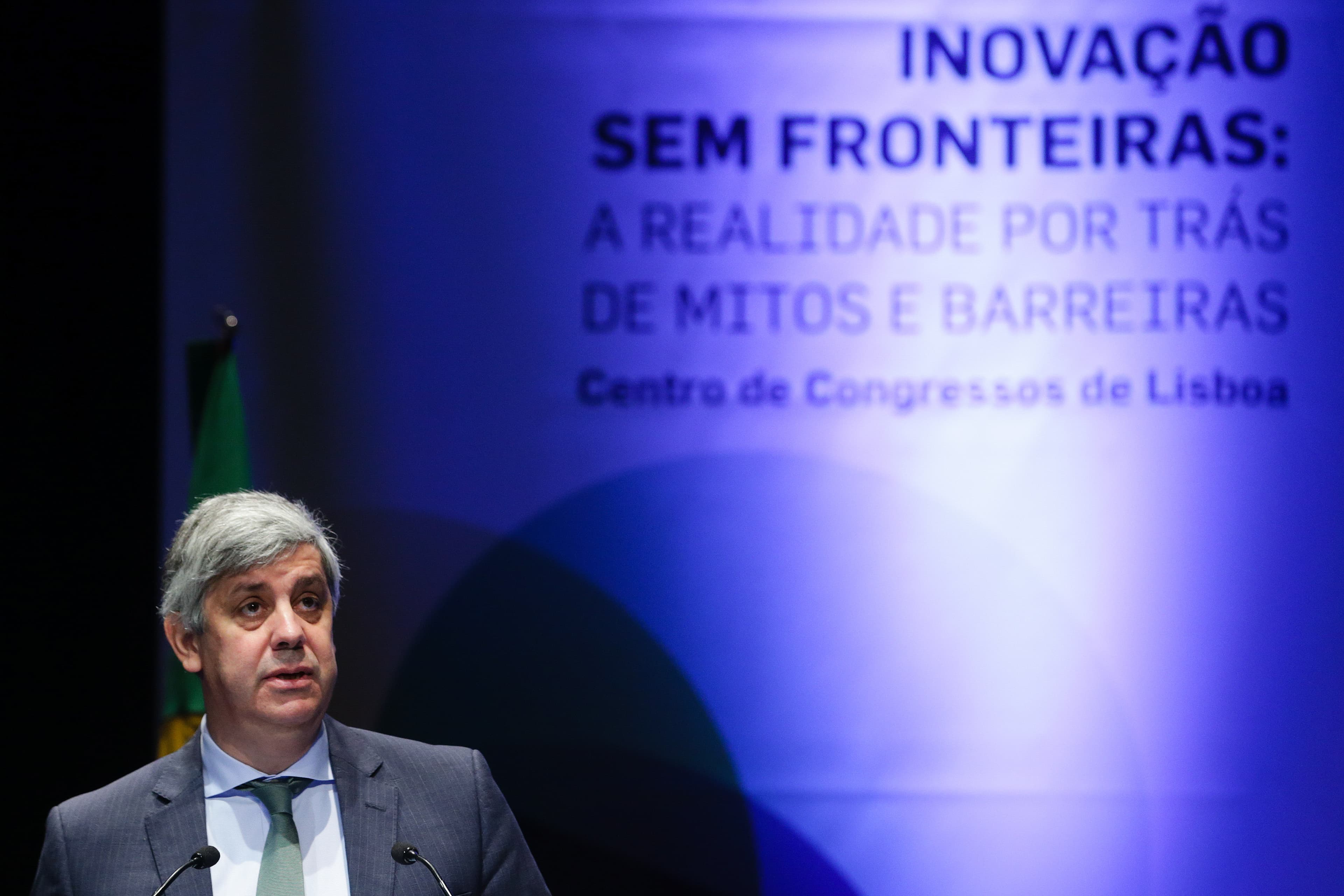 Ministro das Finanças, Mário Centeno, no 10. º Congresso Nacional da Administração Pública, Lisboa, 31 outubro 2018 (Foto: Tiago Petinga)