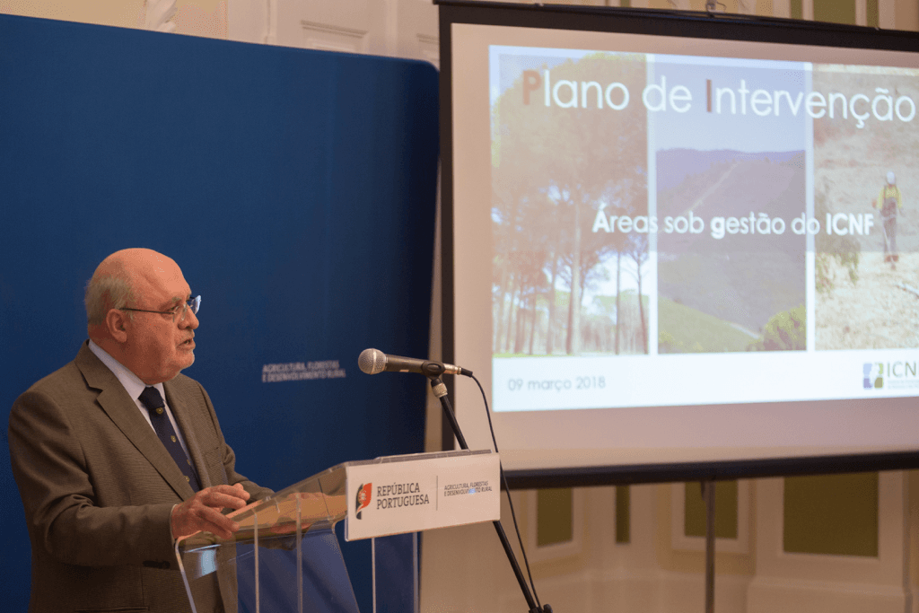 Ministro da Agricultura, Florestas e Desenvolvimento Rural, Luís Capoulas Santos, apresenta o Plano de Intervenção nas Matas Públicas e Perímetros Florestais, Lisboa, 9 março 2018