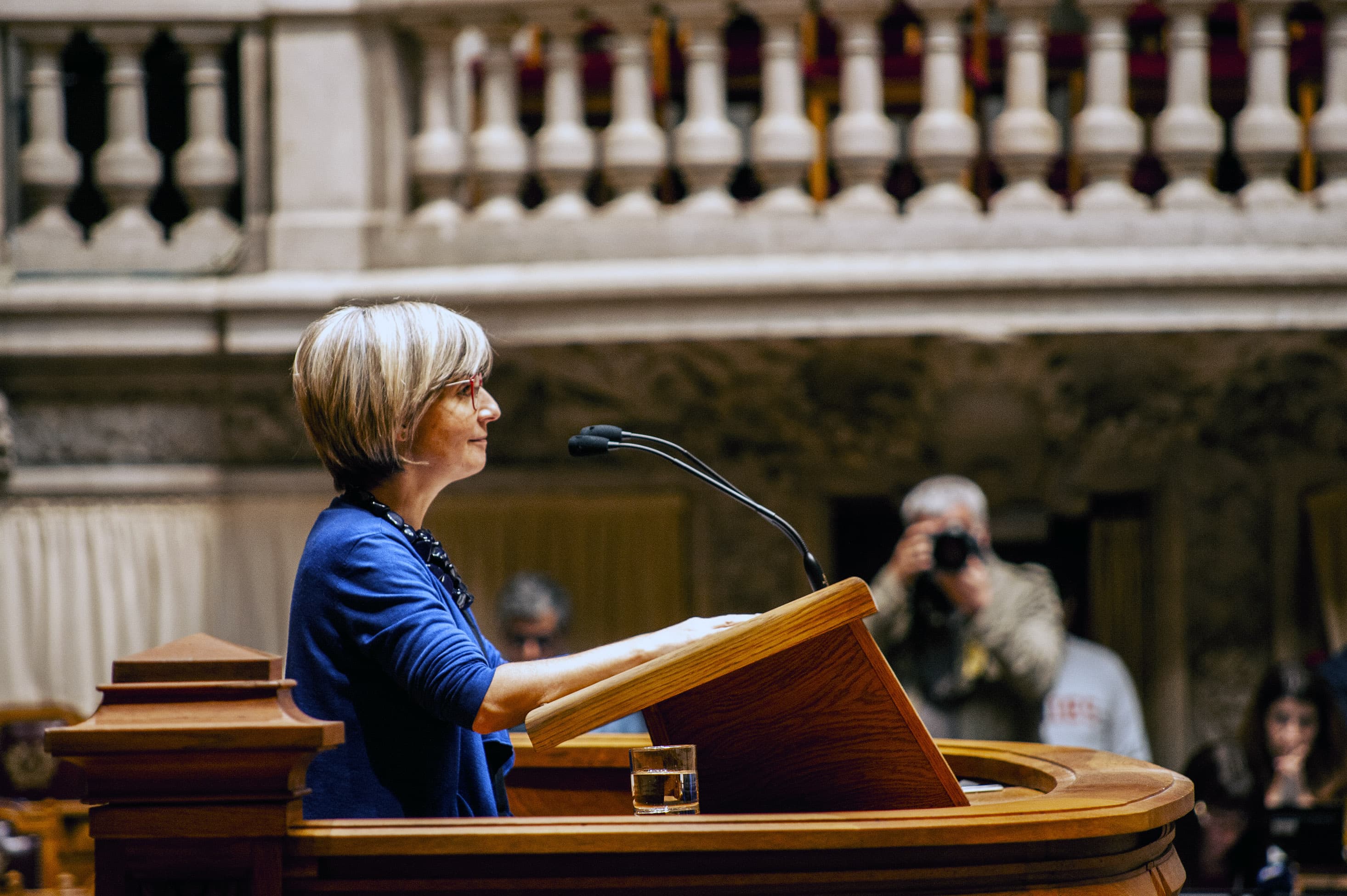 Ministra da Saúde, Marta Temido, na Assembleia da República, Lisboa, 28 março 2019 (Foto: João Bica)