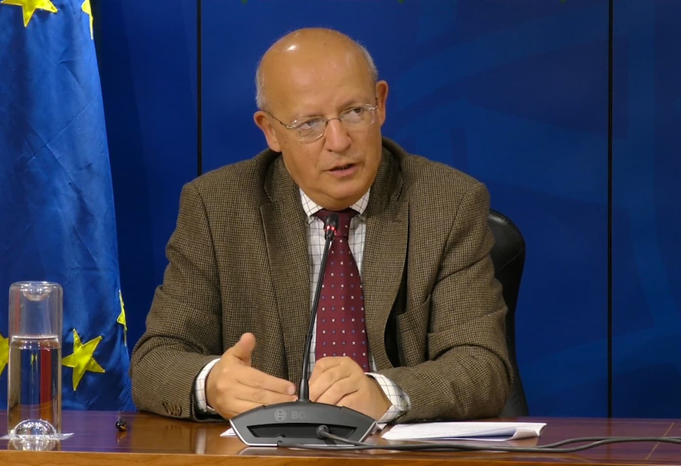 Ministro dos Negócios Estrangeiros, Augusto Santos Silva , na conferência de imprensa do Conselho de Ministros, 21 fevereiro 2019