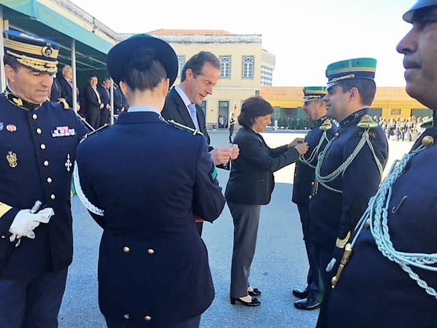 Secretária de Estado Adjunta e da Administração Interna, Isabel Oneto, condecora militares da GNR, Aveiro, 10 novembro 2017