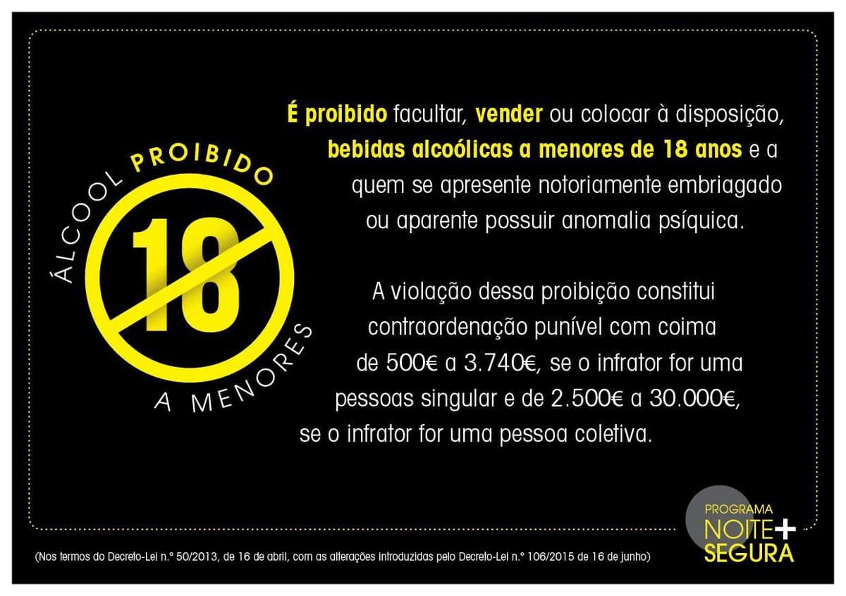 Campanha contra consumo de álcool por menores
