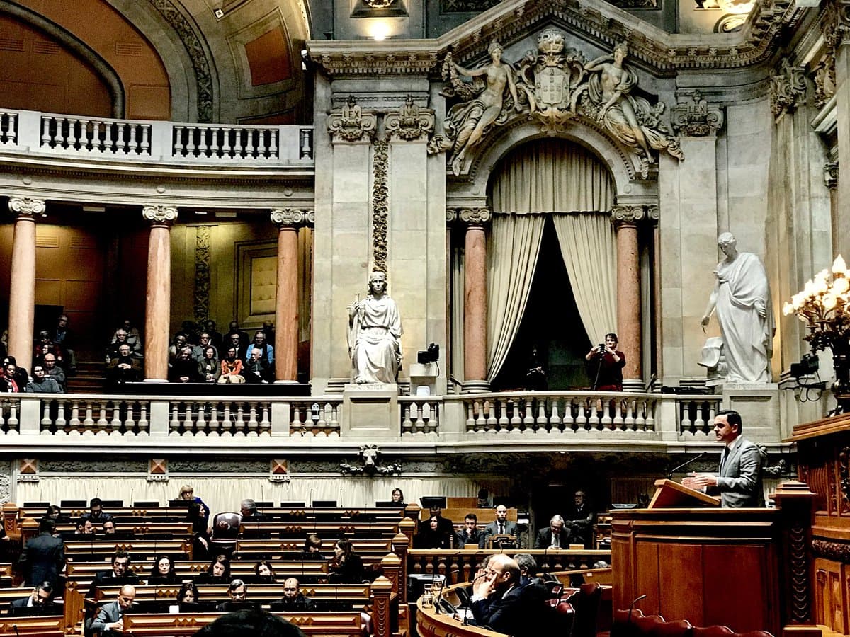 Ministro do Planeamento e das Infraestruturas, Pedro Marques, na interpelação ao Governo na Assembleia da República sobre a estratégia Portugal 2030, Lisboa, 25 janeiro 2018
