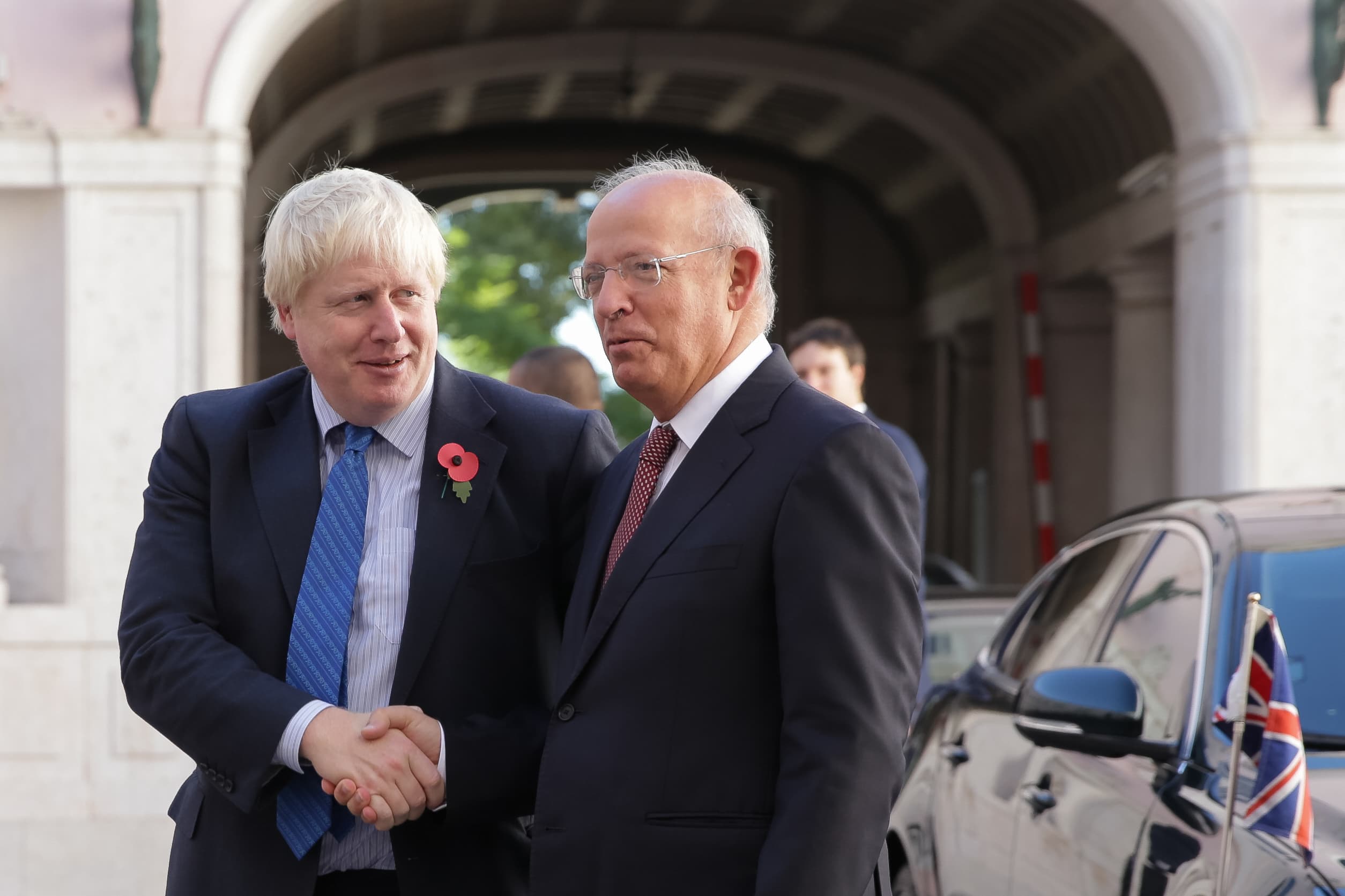 Ministro dos Negócios Estrangeiros, Augusto Santos Silva, recebe Secretário de Estado do Reino Unido para os Assuntos Externos, Boris Johnson, Lisboa, 27 outubro 2017 (Foto: André Kosters/Lusa)