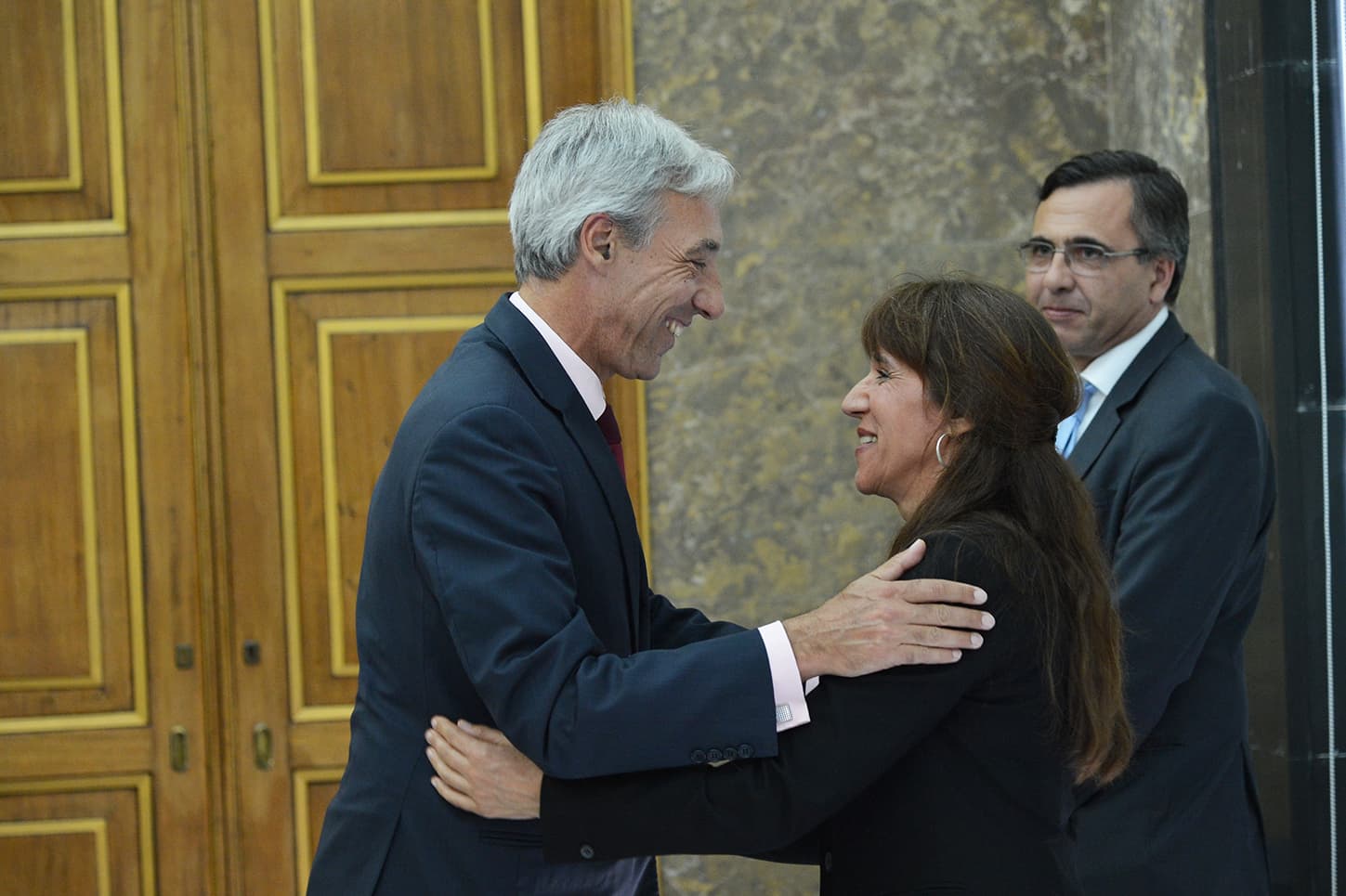 Ministro da Defesa Nacional, João Gomes Cravinho, na cerimónia de tomada de posse de Helena Carreiras como nova presidente do Instituto da Defesa Nacional, 5 julho 2019