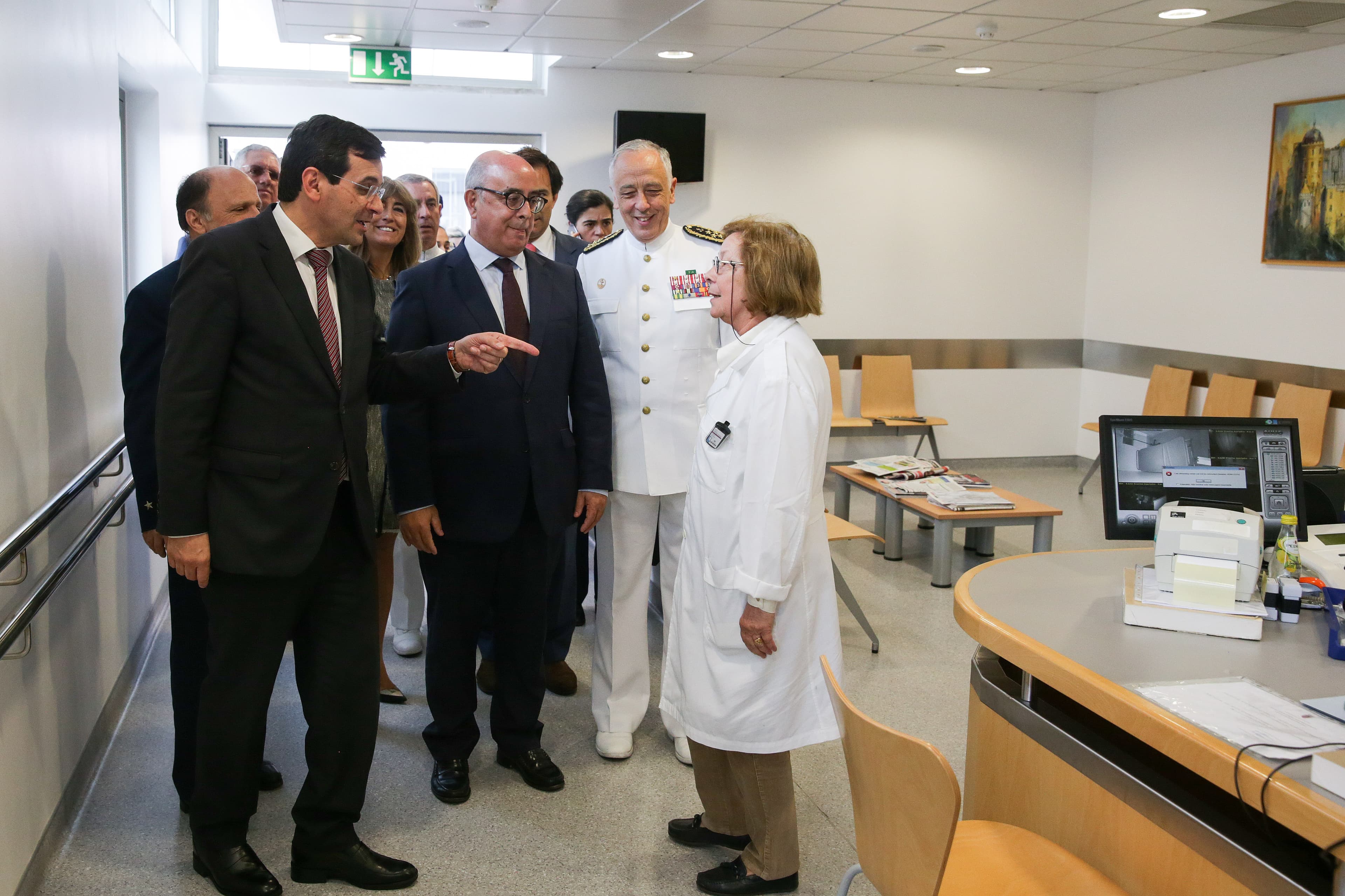 Ministros da Defesa Nacional, Azeredo Lopes, e da Saúde, Adalberto Campos Fernandes, visitam o Hospital das Forças Armadas, Lisboa, 28 maio 2018 (foto: Inácio Rosa/Lusa)