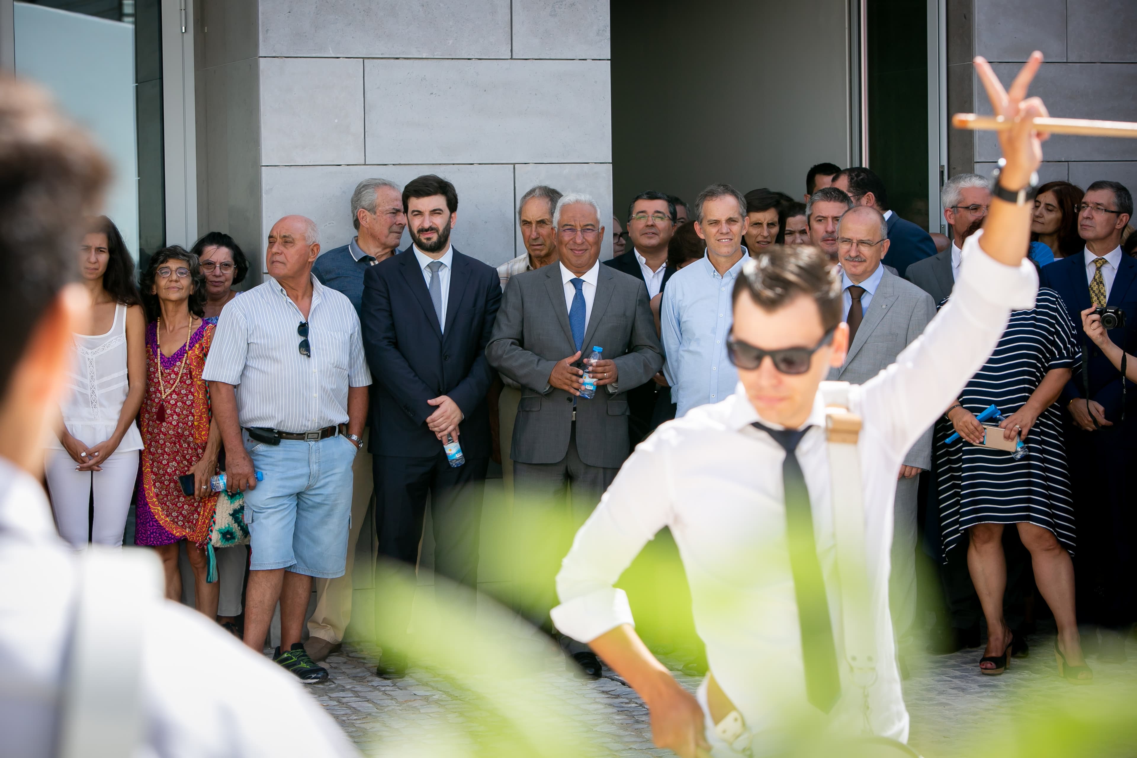 Primeiro-Ministro António Costa e Ministro da Educação, Tiago Brandão Rodrigues, na inauguração do Conservatório de Música de Loulé, 12 setembro 2018 (Foto: Paulo Vaz Henriques)