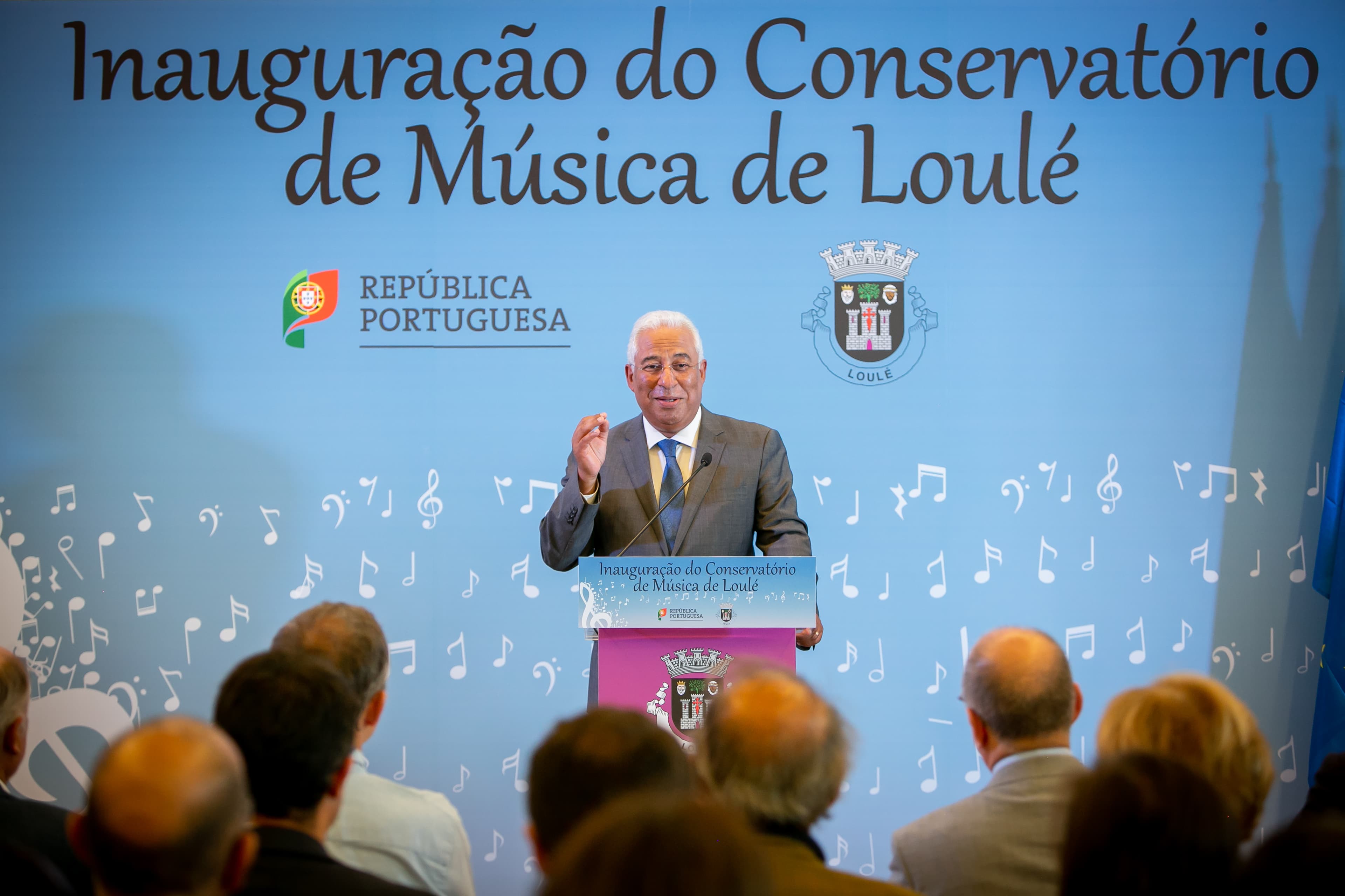 Primeiro-Ministro António Costa na inauguração do Conservatório de Música de Loulé, 12 setembro 2018 (Foto: Paulo Vaz Henriques)