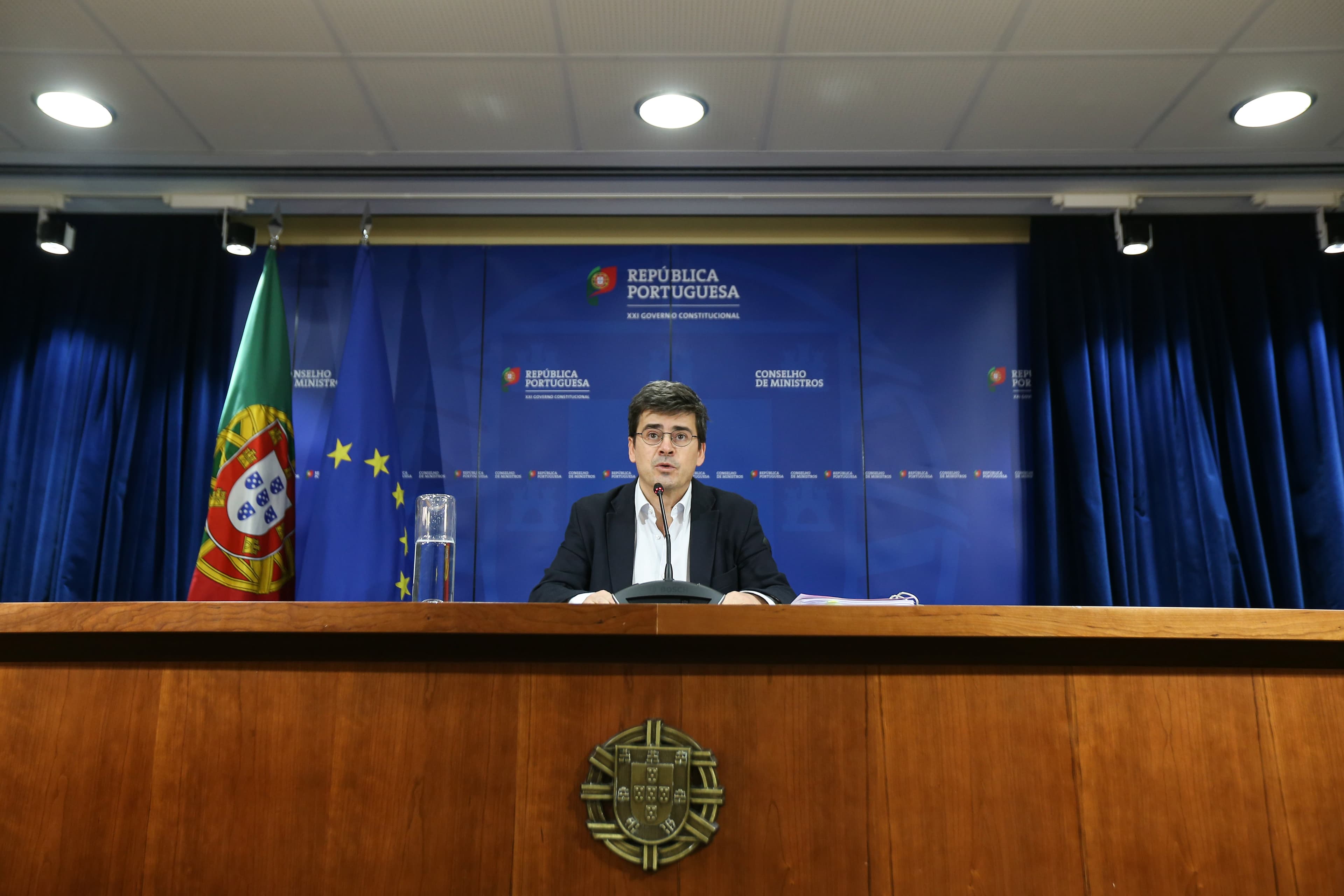 Presidente da Estrutura de Missão para a Instalação do Sistema de Gestão Integrada de Fogos Rurais, Tiago Oliveira, faz declaração sobre o relatório da Comissão Técnica Independente sobre os incêndios de outubro de 2017, Lisboa, 21 março 2018