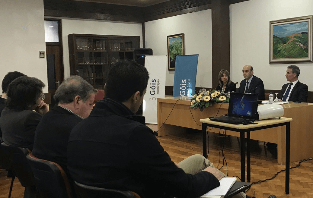 Ministro Adjunto, Pedro Siza Vieira, durante uma reunião sobre o Programa de Revitalização do Pinhal Interior, Góis, 29 janeiro 2018