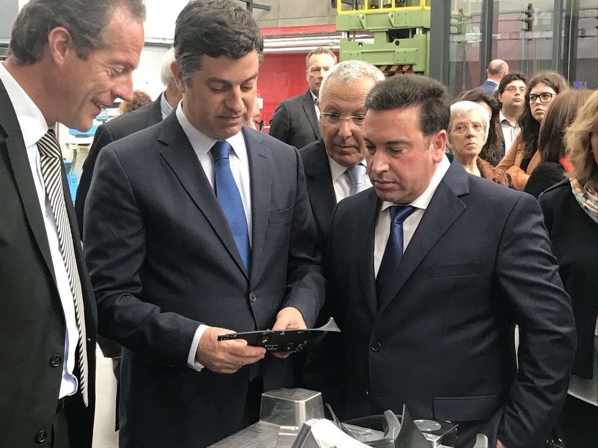Ministro da Economia, Manuel Caldeira Cabral, visita nova unidade da fábrica OLI Moldes, Aveiro, 11 maio 2018