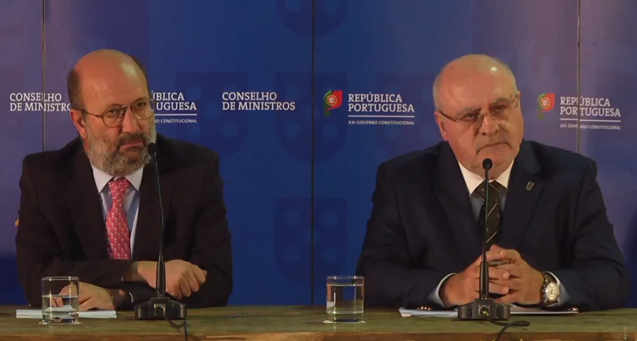 Ministro do Ambiente e Transição Energética, Matos Fernandes, na conferência de imprensa do Conselho de Ministros, Mafra, 25 outubro 2018