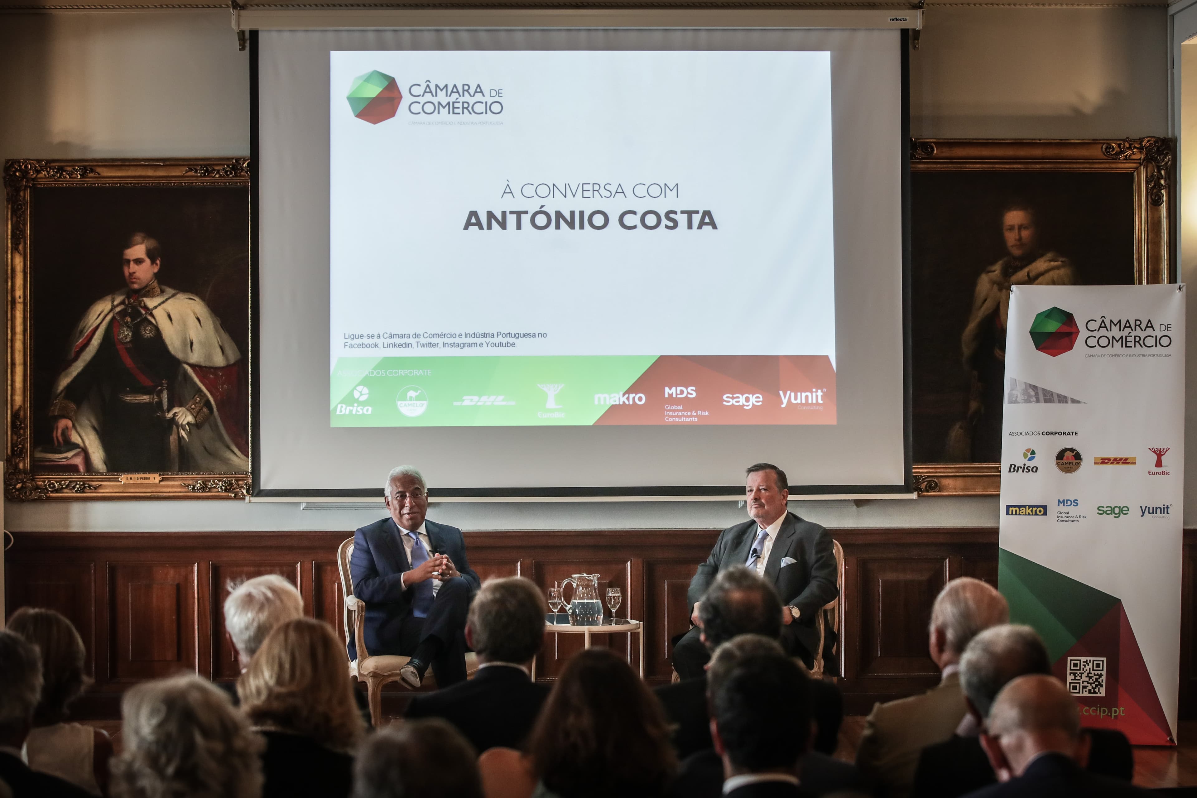 Primeiro-Ministro António Costa durante uma conferência promovida pela Câmara de Comércio e Indústria Portuguesa, Lisboa, 4 setembro 2019 (Foto: Mário Cruz/Lusa)