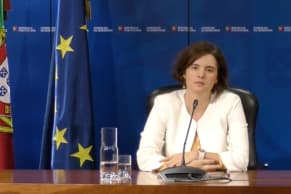 Ministra da Presidência e da Modernização Administrativa, Mariana Vieira da Silva, na conferência de imprensa após a reunião do Conselho de Ministros, 28 fevereiro 2019