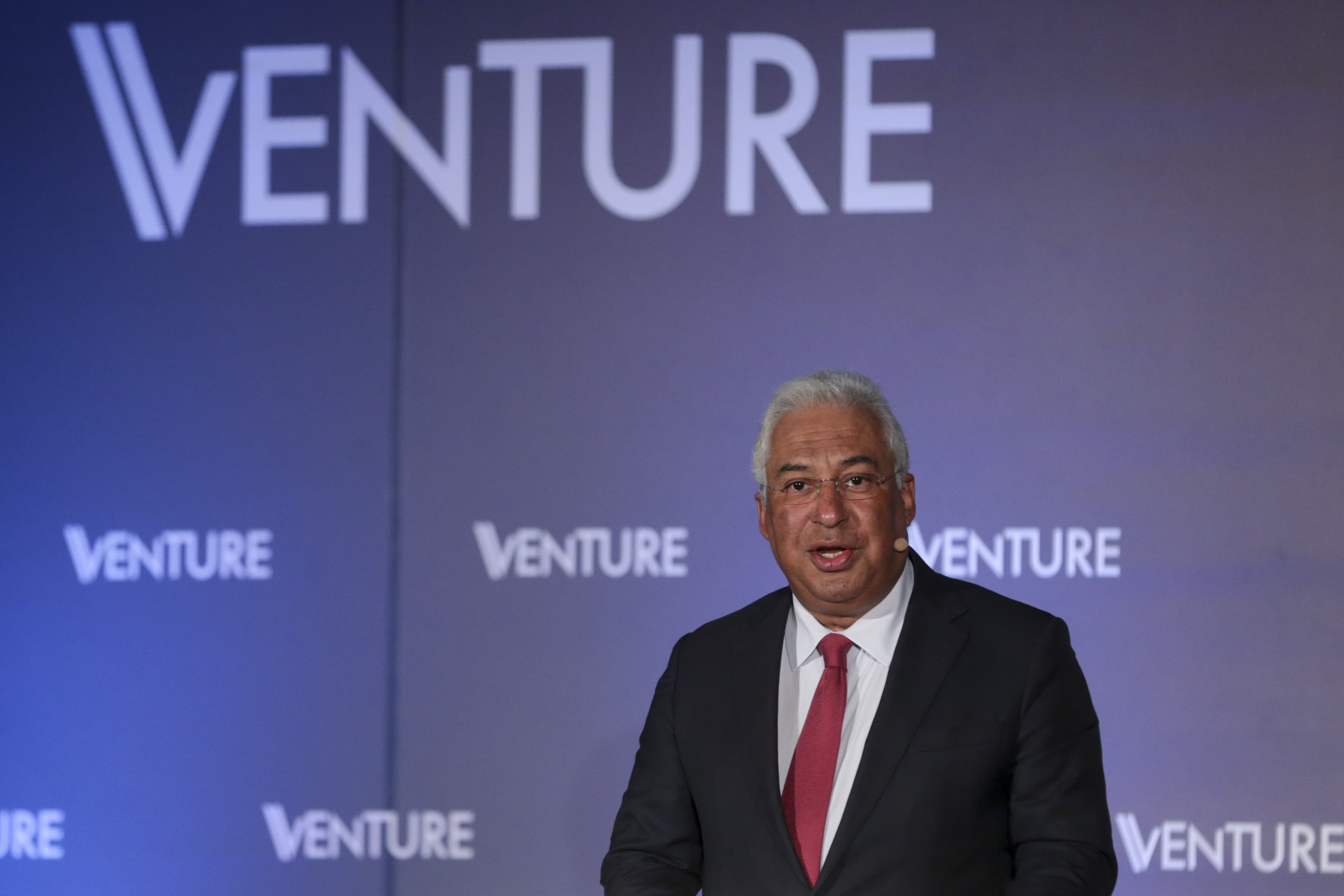 Primeiro-Ministro António Costa intervém no Venture Summit, Lisboa, 5 novembro 2018 (foto: Tiago Petinga/Lusa)