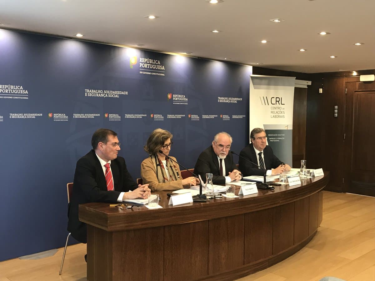 Ministro do Trabalho, Solidariedade e Segurança Social, Vieira da Silva, na apresentação do relatório anual do Centro de Relações Laborais, Lisboa, 22 maio 2018