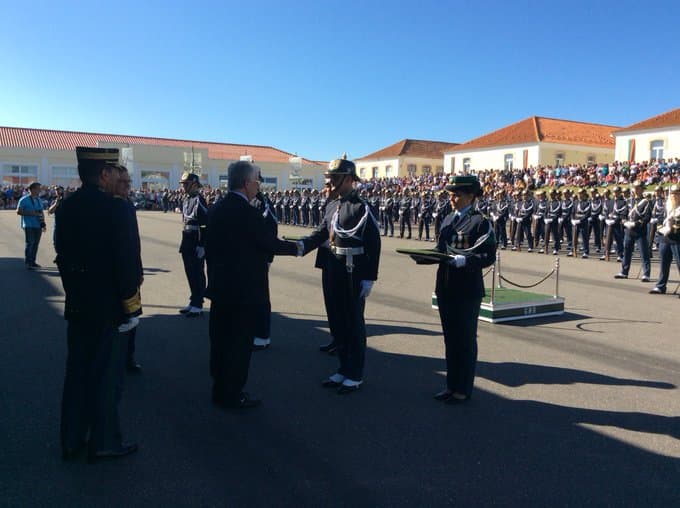 Ministro da Administração Interna, Eduardo Cabrita, durante a cerimónia de juramento de 340 novos guardas da GNR, Figueira da Foz, 1 outubro 2018
