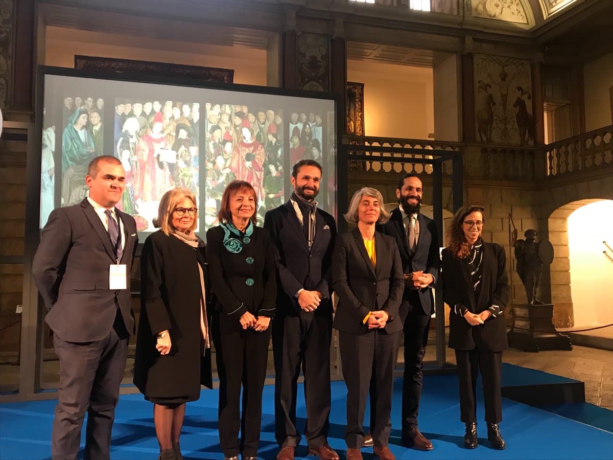Ministra da Presidência e Modernização Administrativa, Maria Manuel Leitão Marques, e Ministra da Cultura, no lançamento de «Portugal, Arte e Património», Lisboa, 15 janeiro 2019