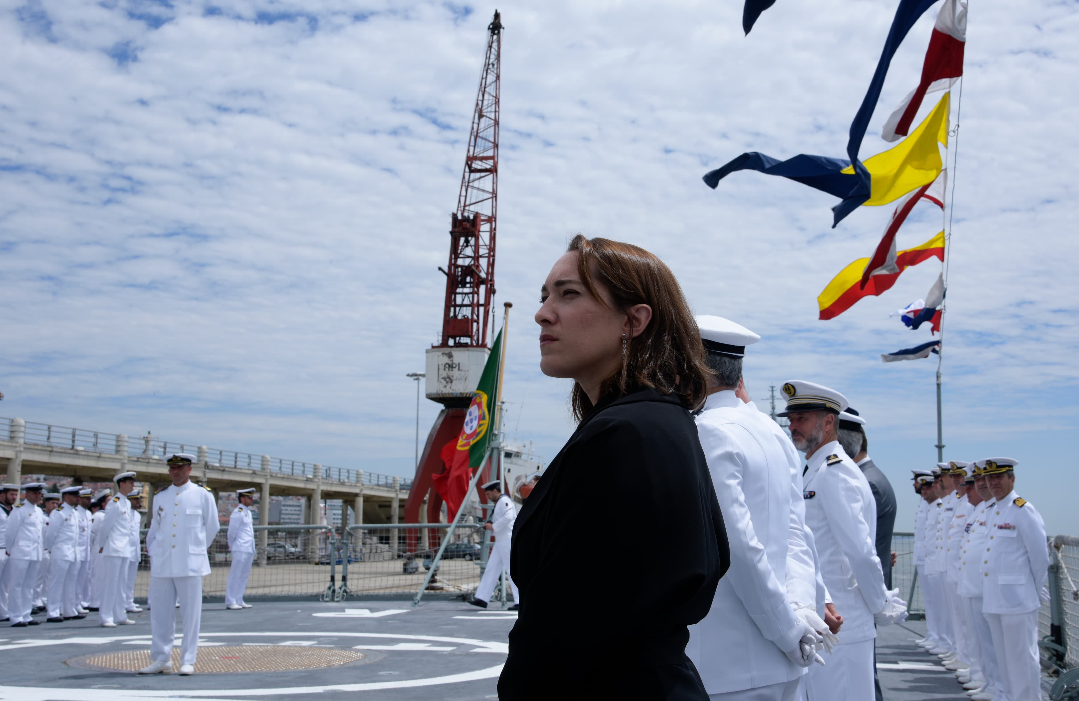 Secretária de Estado da Defesa Nacional, Ana Santos Pinto, no exercício Contex-Phibex, Lisboa, 17 junho 2019
