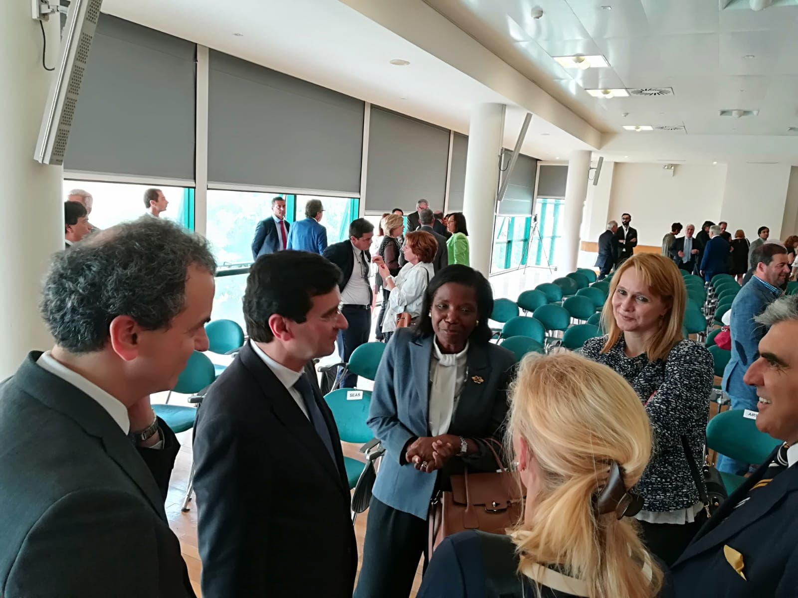 Ministra da Justiça e Ministro da Saúde na assinatura dos protocolos entre os estabelecimentos prisionais e 28 unidades hospitalares de referência no âmbito do projeto de cooperação interministerial entre a Justiça e a Saúde, 16 julho 2018
