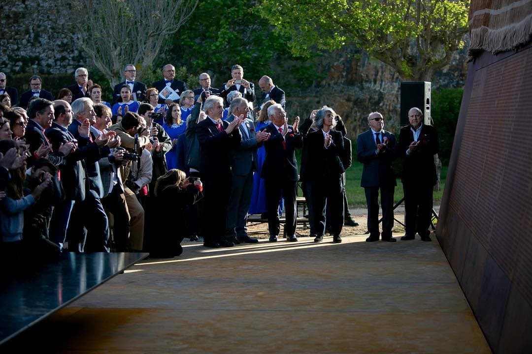 Primeiro-Ministro António Costa na inauguração do memorial de homenagem na Fortaleza de Peniche, 25 abril 2019 (Foto: Paulo Vaz Henriques)