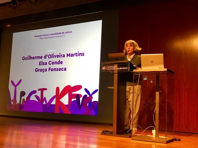 Ministra da Cultura, Graça Fonseca, na conferência anual do Plano Nacional de Leitura, Lisboa, 31 outubro 2018