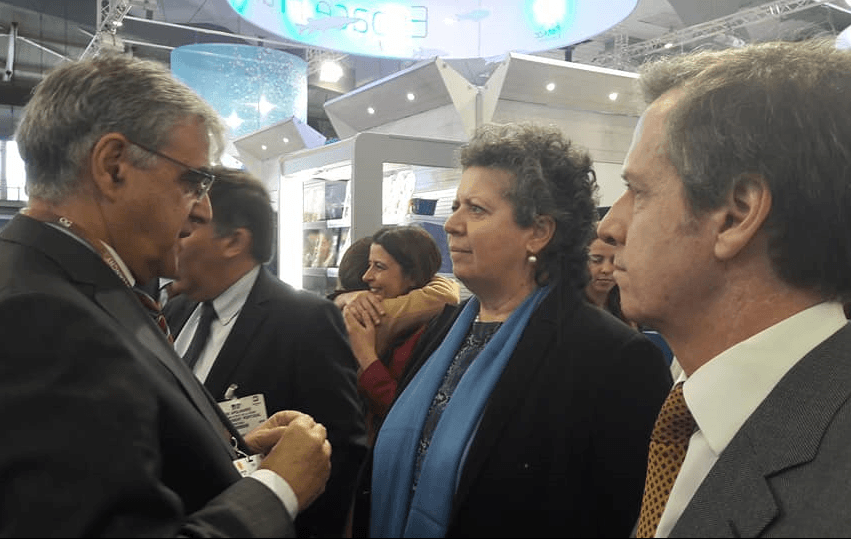 Ministra do Mar, Ana Paula Vitorino, durante a visita à Seafood Expo Global 2018, Bruxelas, 24 abril 2018