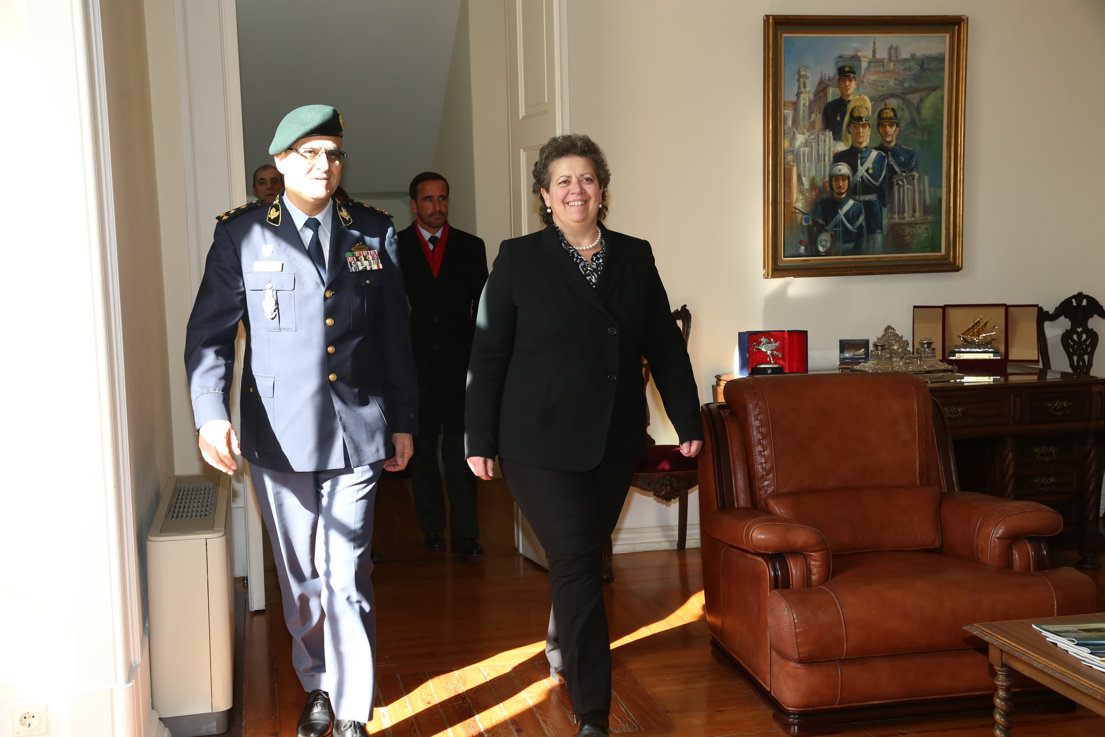 Ministra do Mar, Ana Paula Vitorino, visita Unidade de Controlo Costeiro da GNR, Lisboa, 28 março 2018