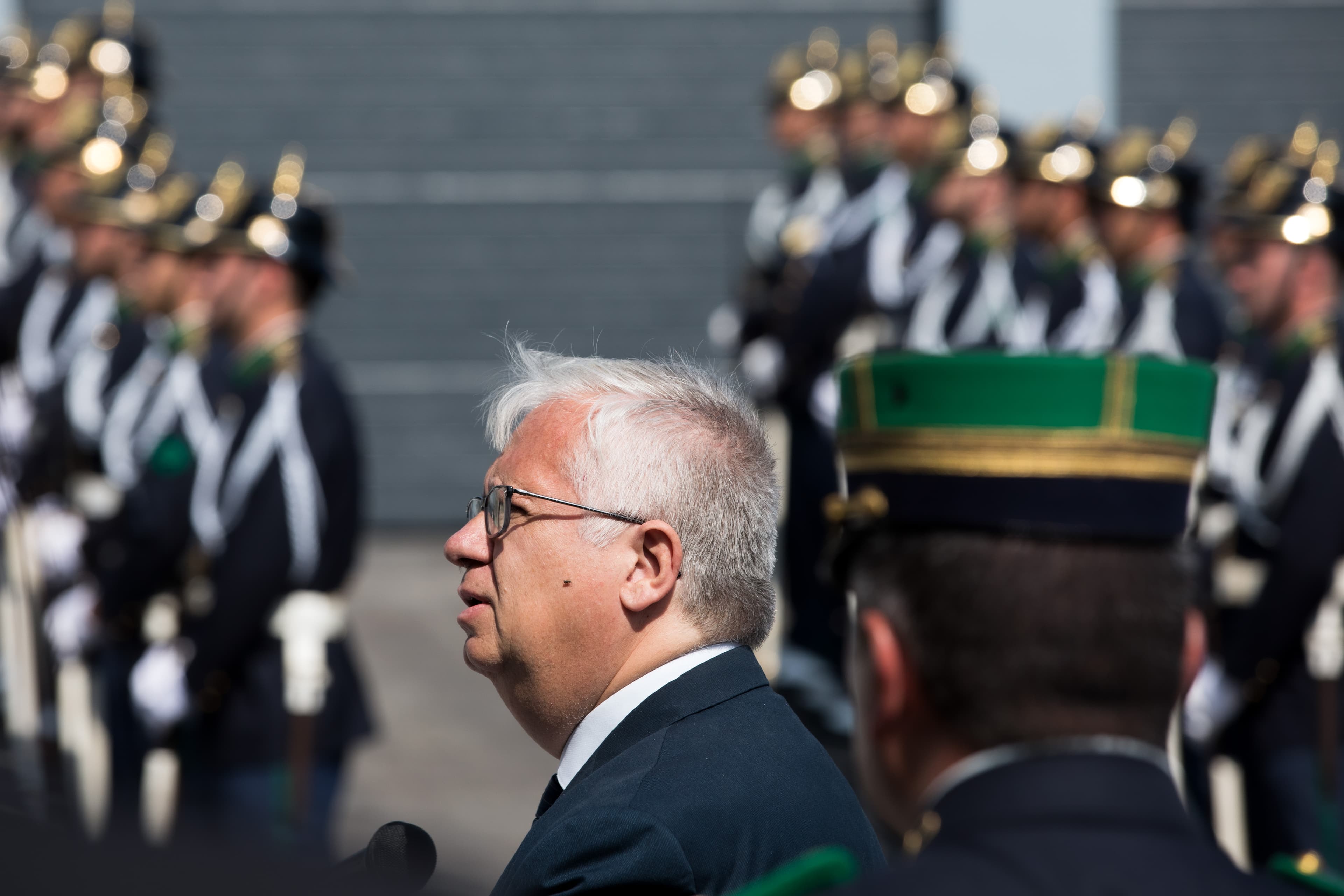 Ministro da Administração Interna, Eduardo Cabrita, na inauguração do posto da GNR em Alcanena e na entrega de 25 viaturas à Guarda Nacional Republicana, Alcanena, 9 julho 2019 (Foto: Paulo Cunha/LUSA)