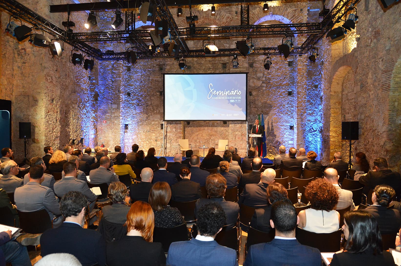 Ministro da Defesa Nacional, João Gomes Cravinho, na apresentação do Plano de Ação para a Profissionalização da Carreira Militar, Lisboa, 12 abril 2019