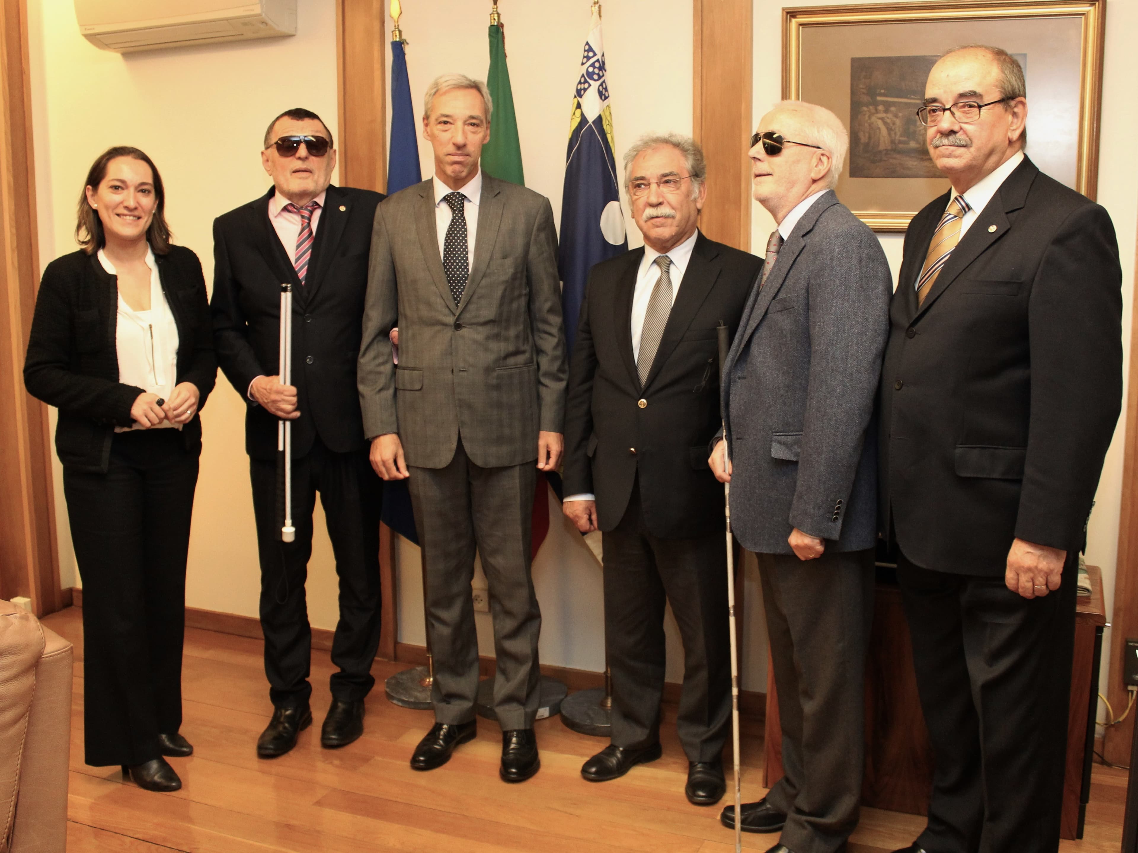 Ministro da Defesa Nacional, João Gomes Cravinho, e Secretária de Estado, Ana Santos Pinto, recebem a Associação dos Deficientes das Forças Armadas, Lisboa, 6 novembro 2018