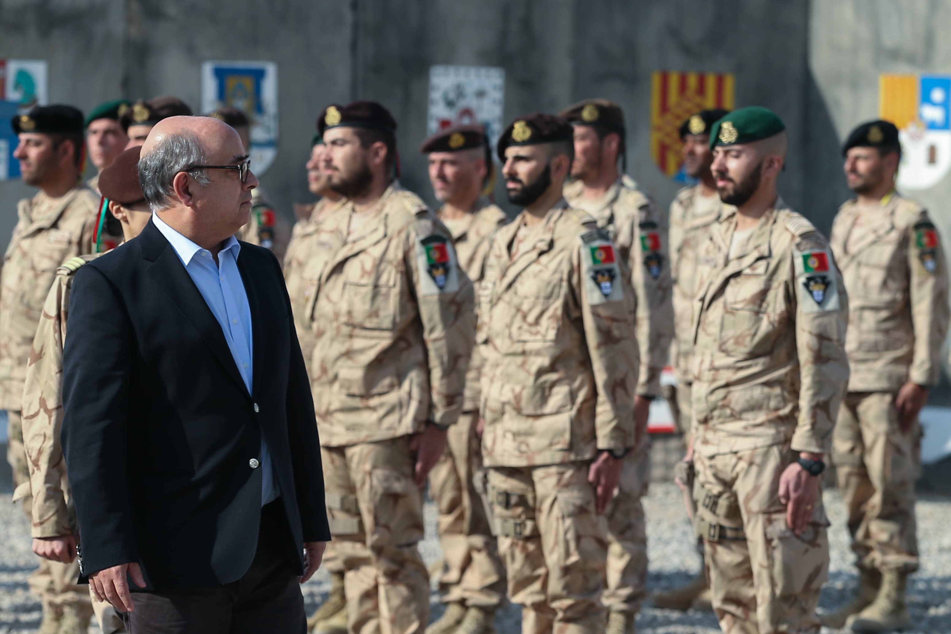 Ministro da Defesa Nacional, Azeredo Lopes, visita os militares portugueses destacados no Iraque, 18 dezembro 2017