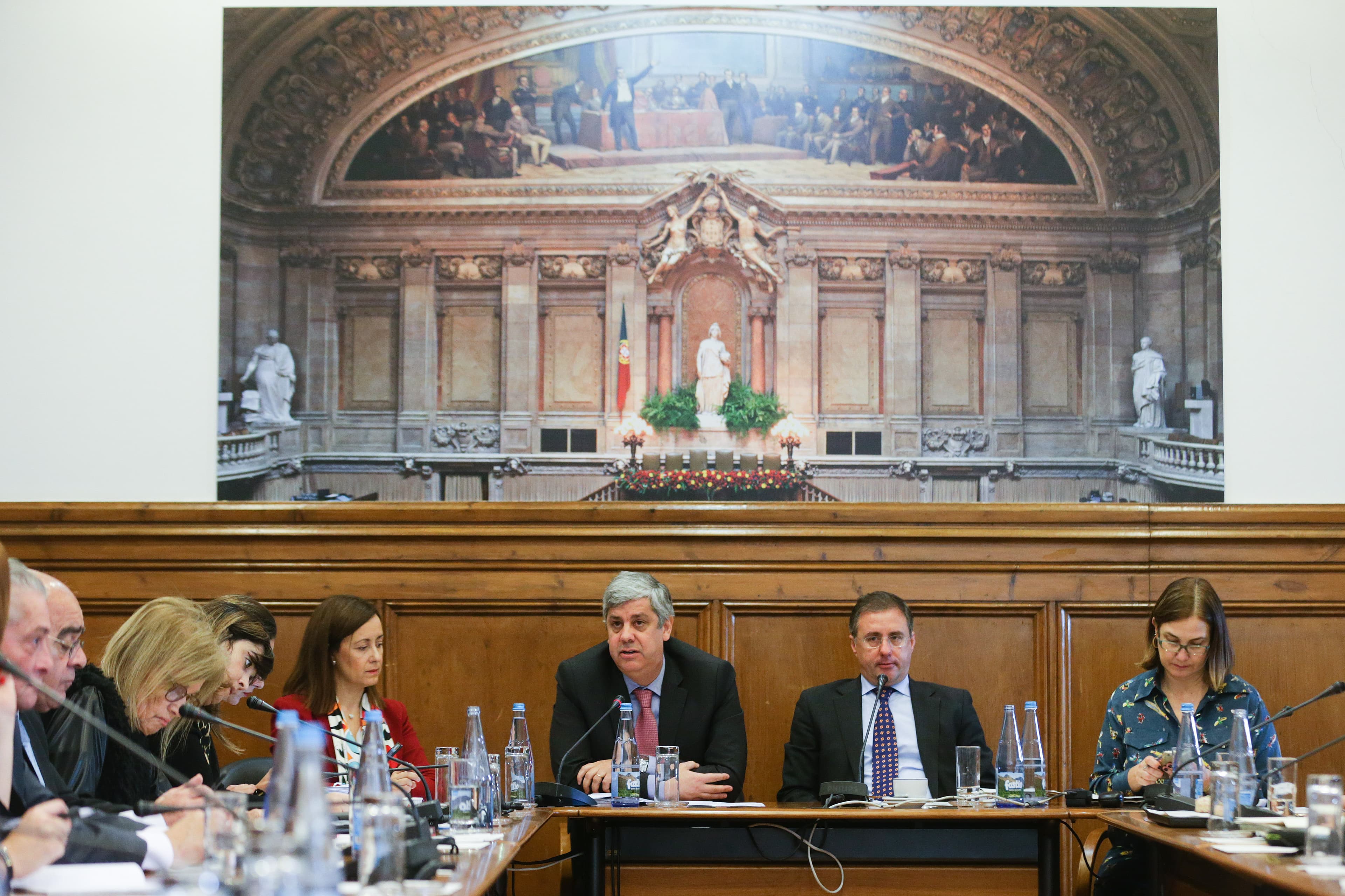 Ministro das Finanças, Mário Centeno, na audição da Comissão de Trabalho e Segurança Social, Assembleia da República,19 dezembro 2018 (foto: Tiago Petinga/Lusa)