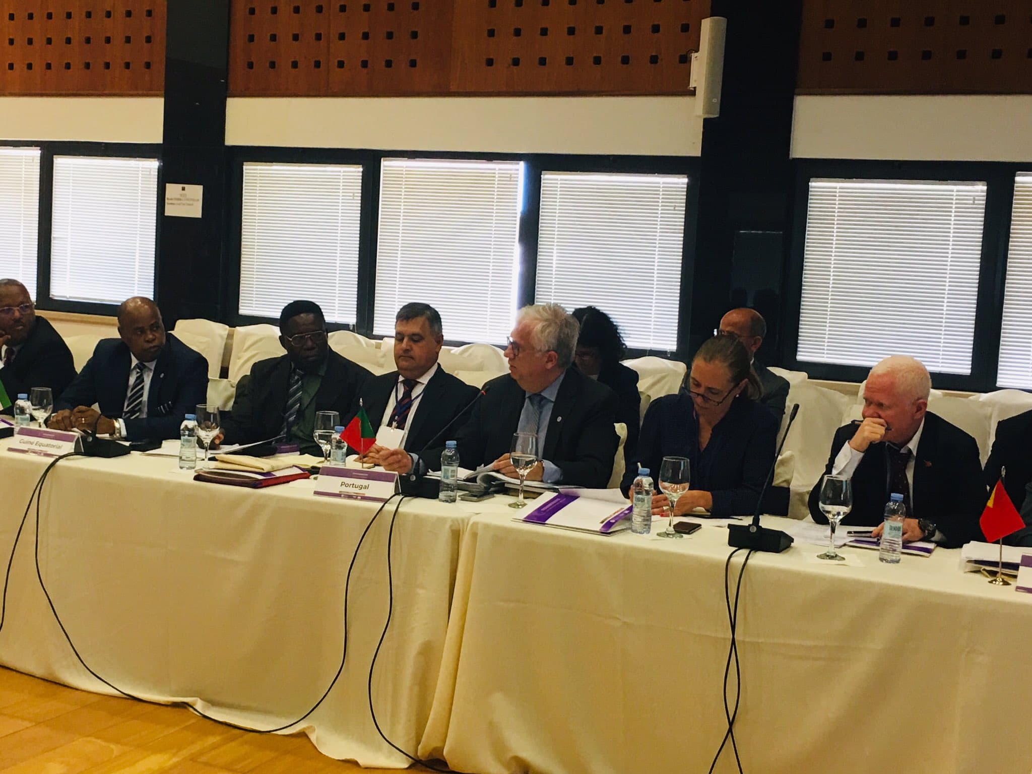 Ministro da Administração Interna, Eduardo Cabrita, na V Reunião dos Ministros do Interior e da Administração Interna da CPLP, Praia, Cabo Verde, 24 abril 2019