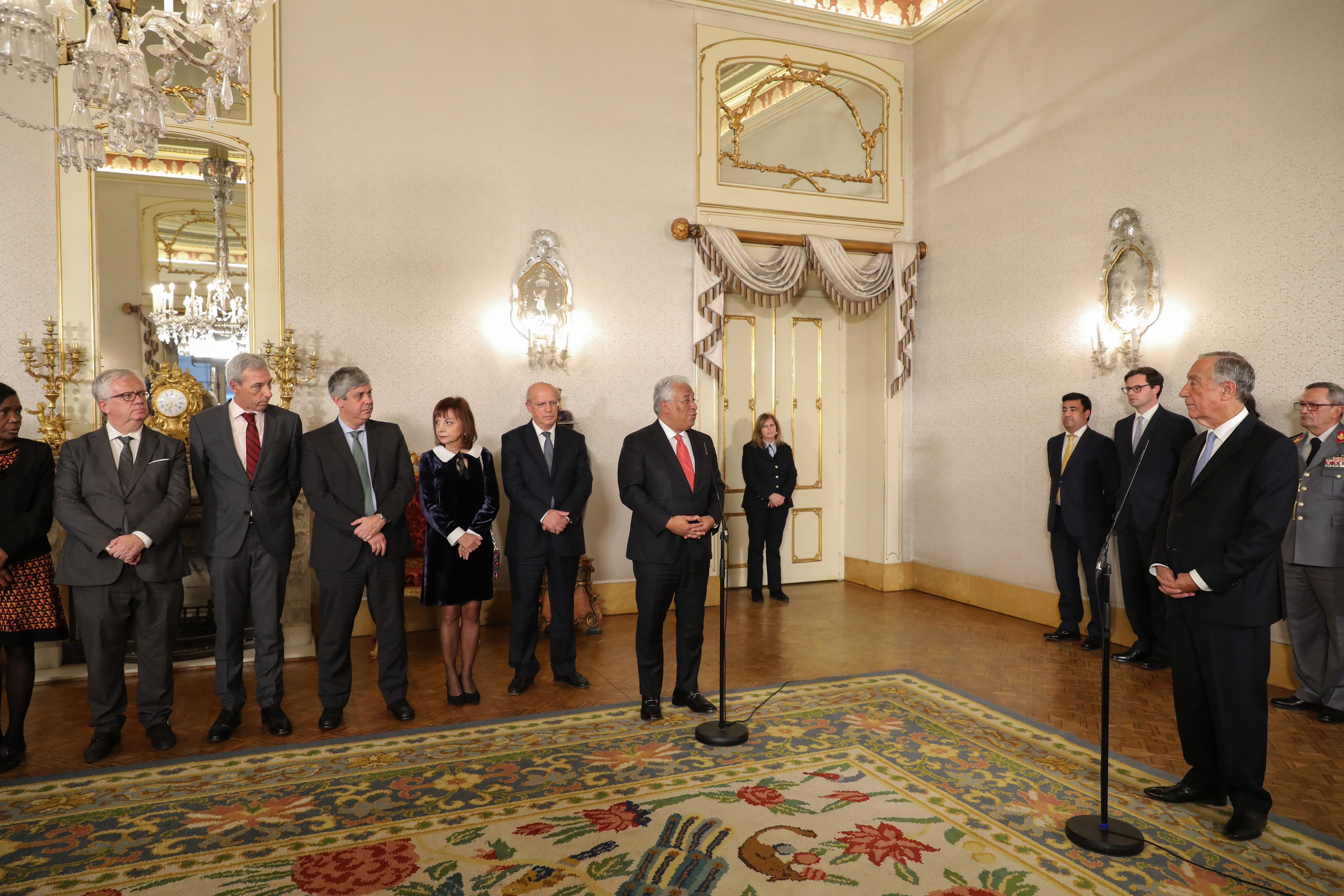 Primeiro-Ministro António Costa e Governo apresentam cumprimentos de Natal ao Presidente da República, Marcelo Rebelo de Sousa, Lisboa, 20 dezembro 2018 (Foto: Miguel A. Lopes/Lusa)