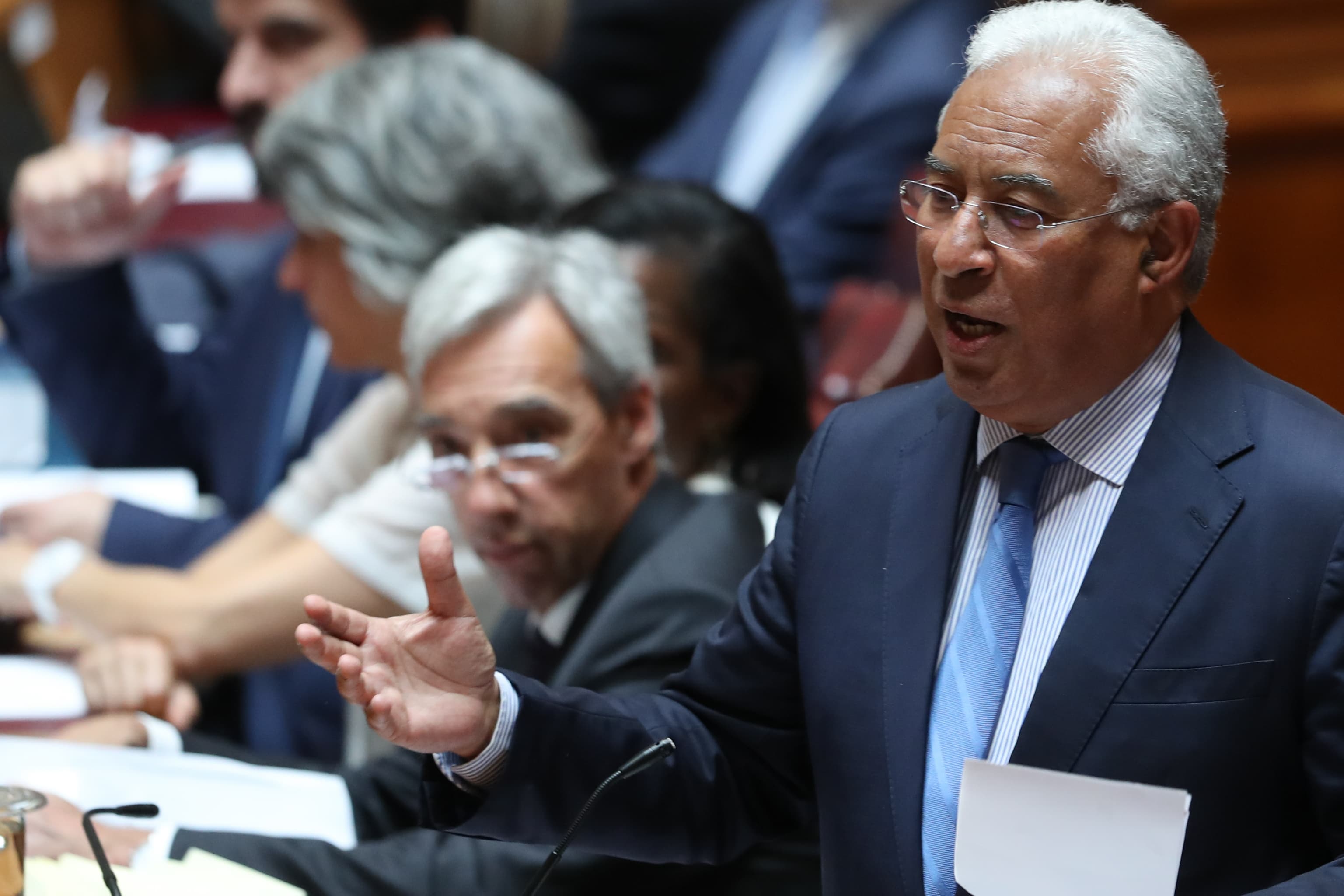 Primeiro-Ministro António Costa durante o debate quinzenal na Assembleia da República, Lisboa, 2 maio 2019 (Foto: António Cotrim/Lusa)