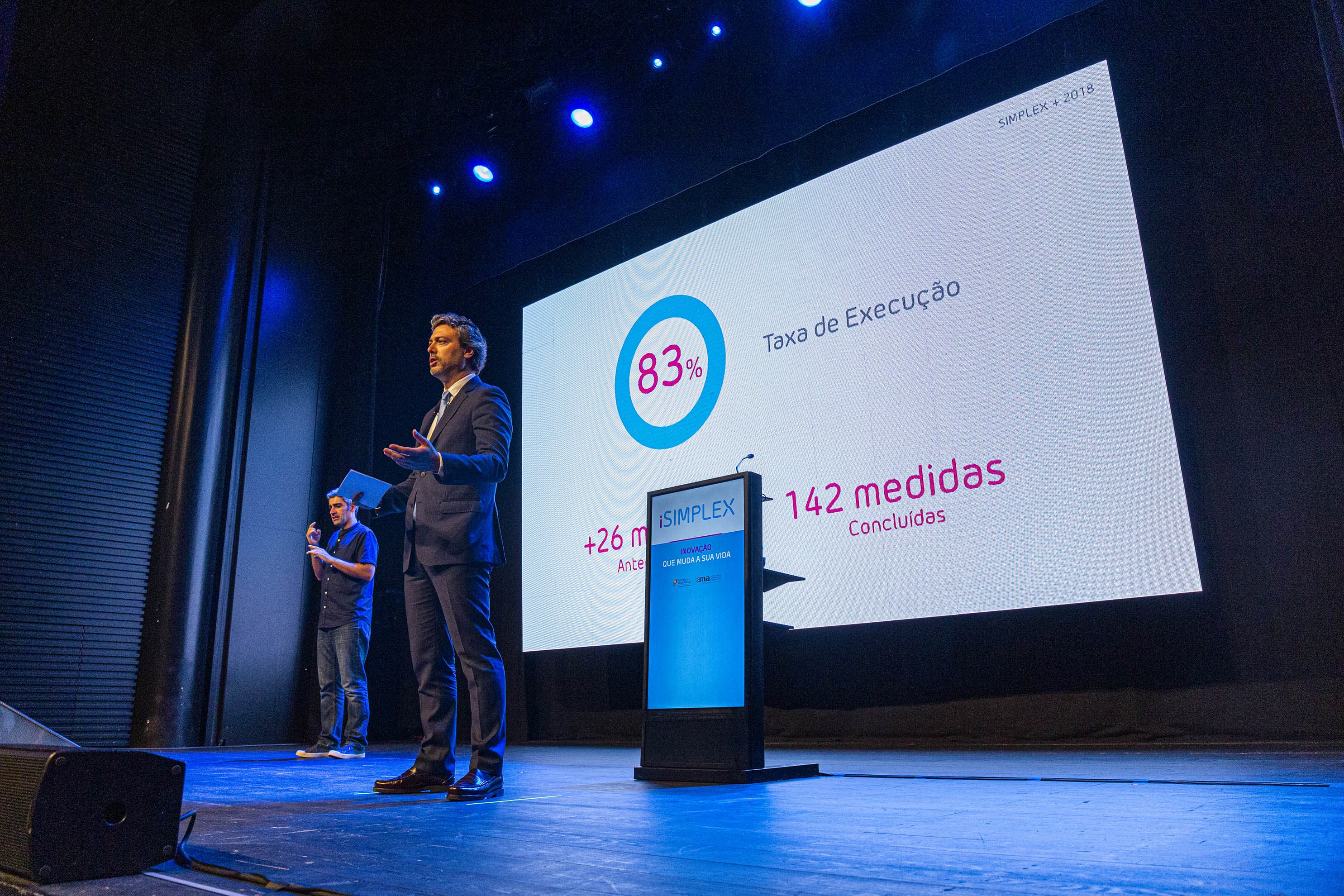 Secretário de Estado Adjunto e da Modernização Administrativa, Luís Goes Pinheiro, na apresentação do iSimplex 2019, Lisboa, 5 julho 2019 (Foto: João Bica)