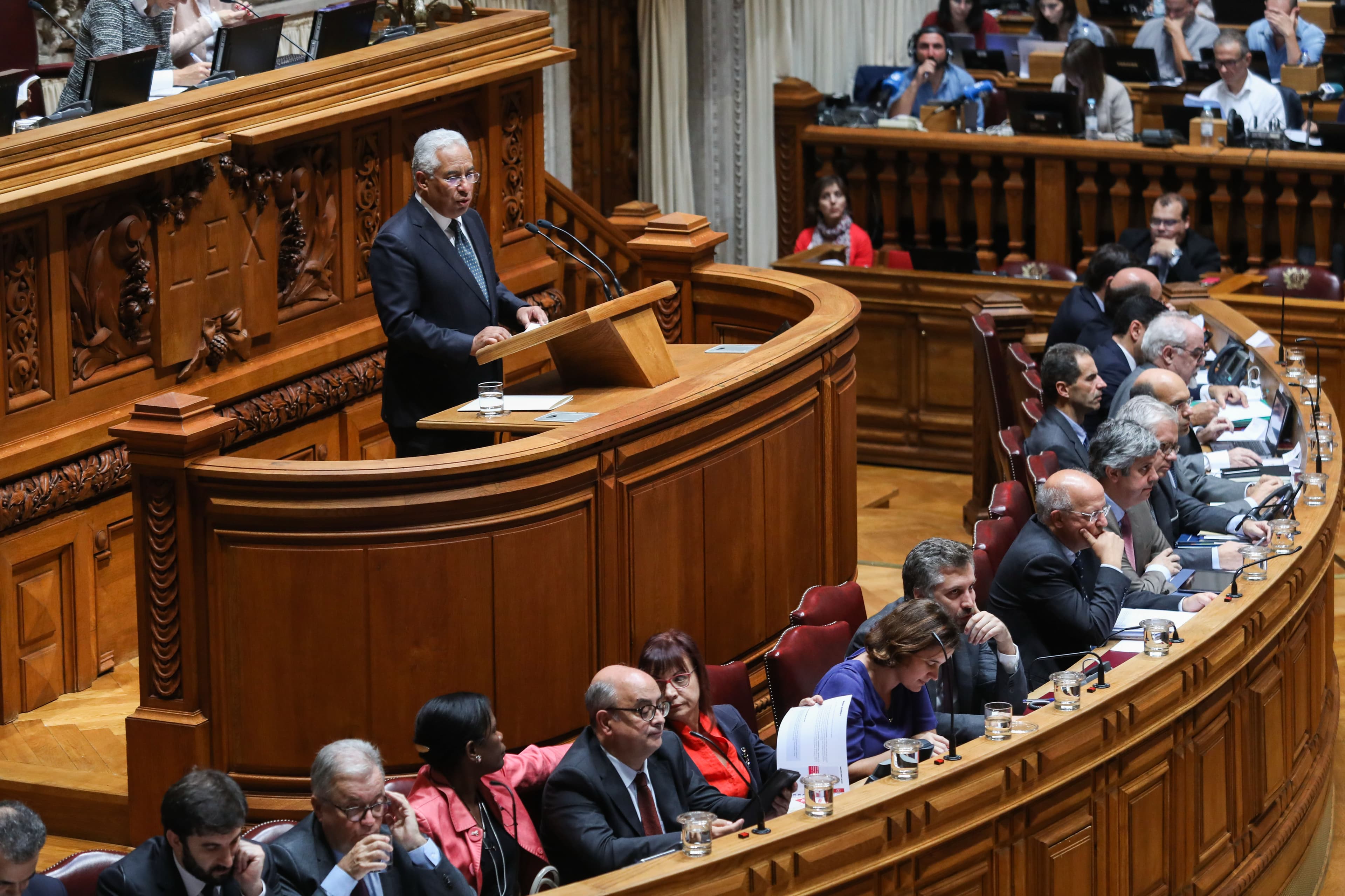 Primeiro-Ministro António Costa apresenta o Orçamento do Estado para 2017, Assembleia da República, 2 novembro 2017 (Foto: Miguel A. Lopes/Lusa)