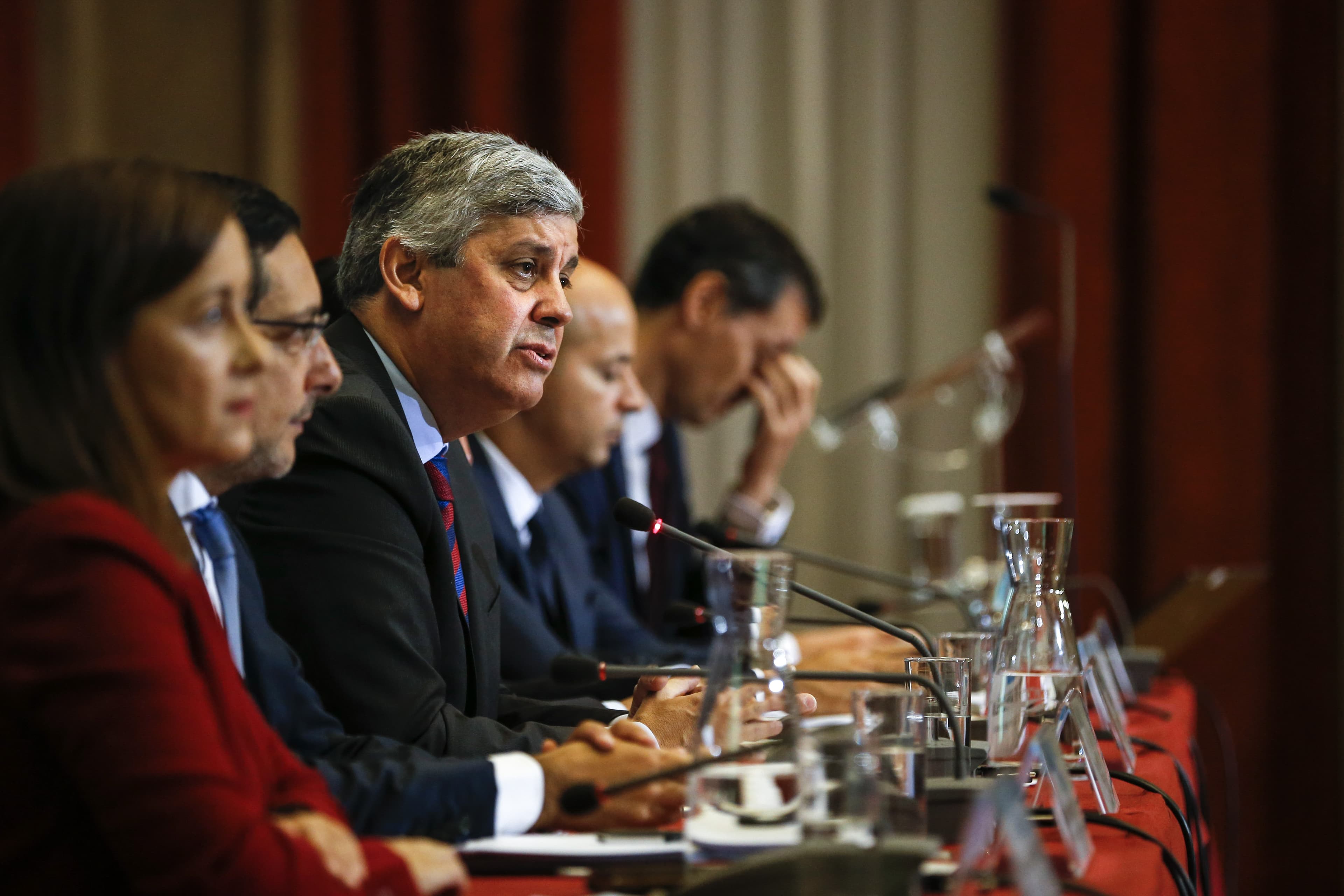 Ministro das Finanças, Mário Centeno, na apresentação do Orçamento do Estado para 2019, Lisboa, 16 outubro 2018 (Foto: Rodrigo Antunes/Lusa)