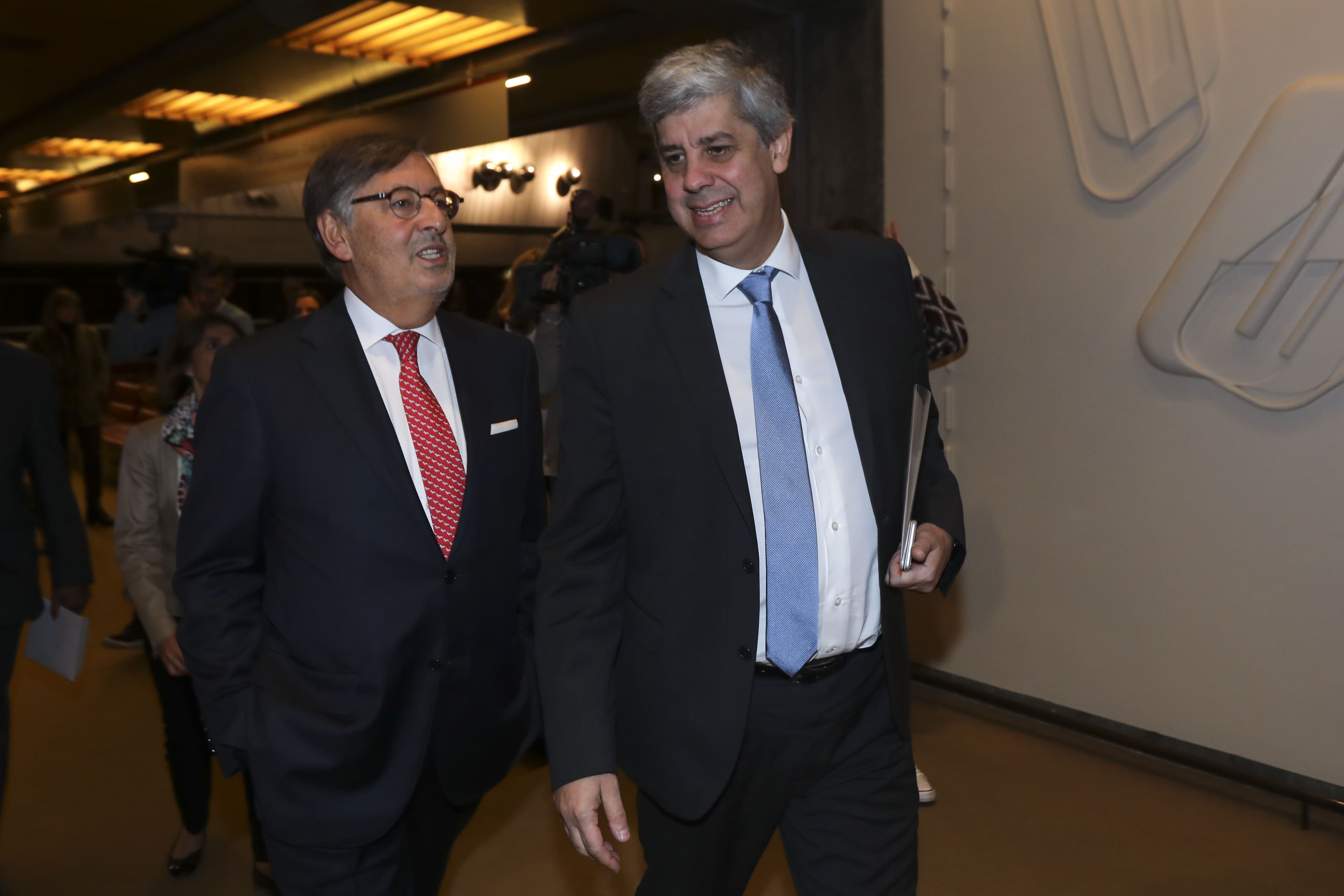 Ministro das Finanças, Mário Centeno, à chegada à Conferência da Ordem dos Economistas, Lisboa, 2 novembro 2018 (Foto: Miguel A. Lopes/Lusa)