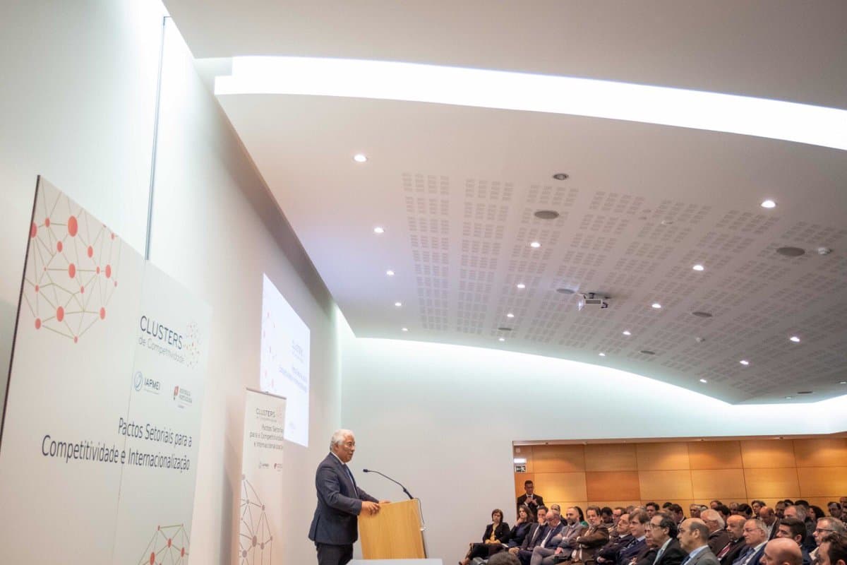 Primeiro-Ministro António Costa discursa na assinatura dos Pactos Setoriais para a Competitividade e Internacionalização, Leiria, 10 abril 2019