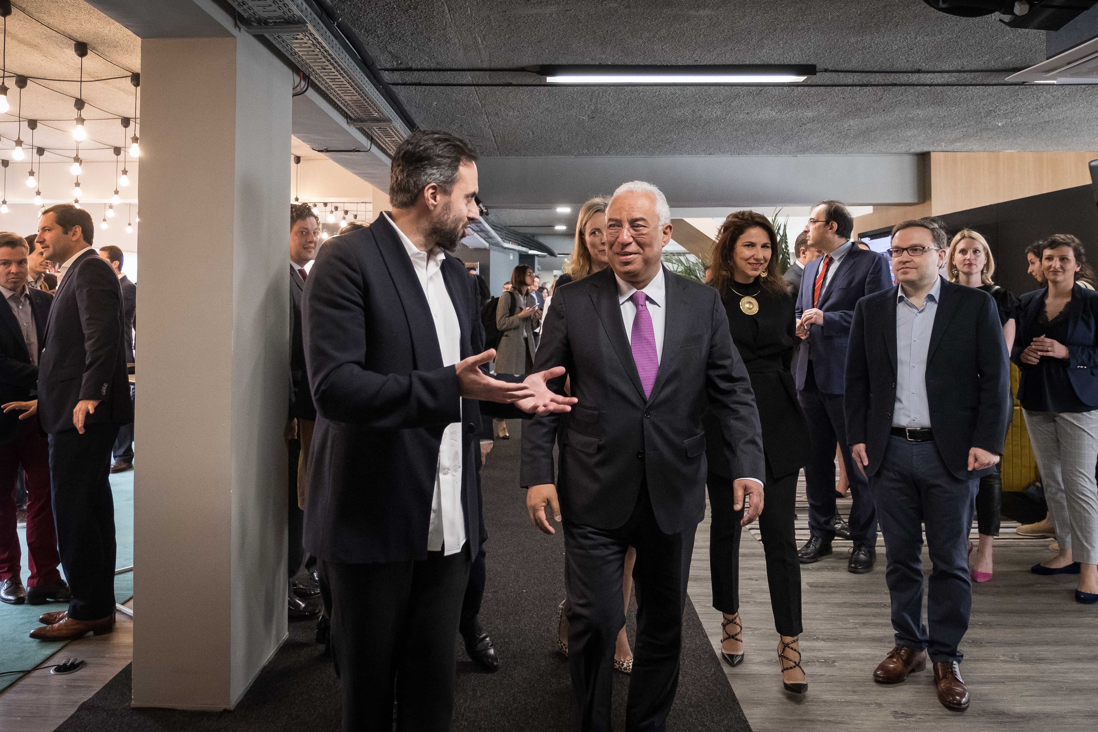 Primeiro-Ministro António Costa no lançamento do projeto de startups da empresa de venda de vestuário online Farfetch, Lisboa, 20 abril 2018 (Foto: Clara Azevedo)