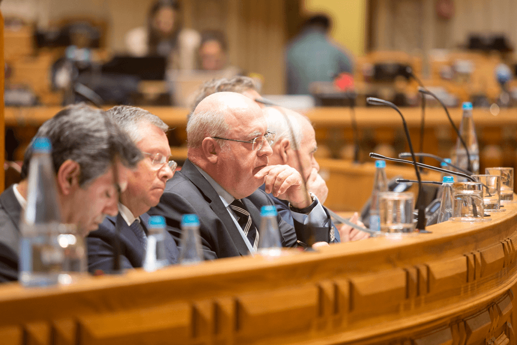 Ministro da Agricultura, Florestas e Desenvolvimento Rural, Luís Capoulas Santos, na discussão na especialidade do Orçamento do Estado para 2018, Assembleia da República, novembro de 2017