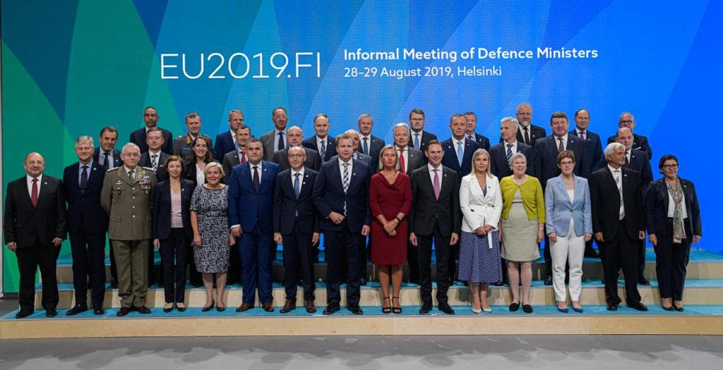 Reunião informal de Ministros da Defesa da União Europeia, Helsínquia, 29 agosto 2019 (DR)