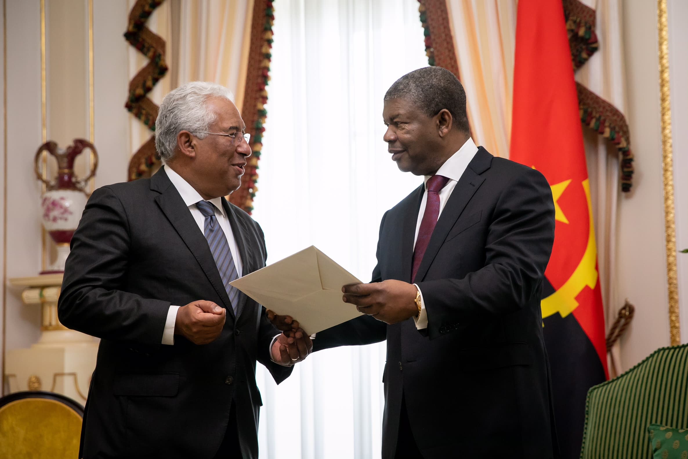 Primeiro-Ministro António Costa com o Presidente da República de Angola, João Lourenço, Luanda, 18 setembro 2018 (foto: Paulo Vaz Henriques)
