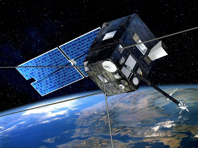 Imagem artística do microsatélite Demeter (Imagem: D. Ducors/CNES/ESA)
