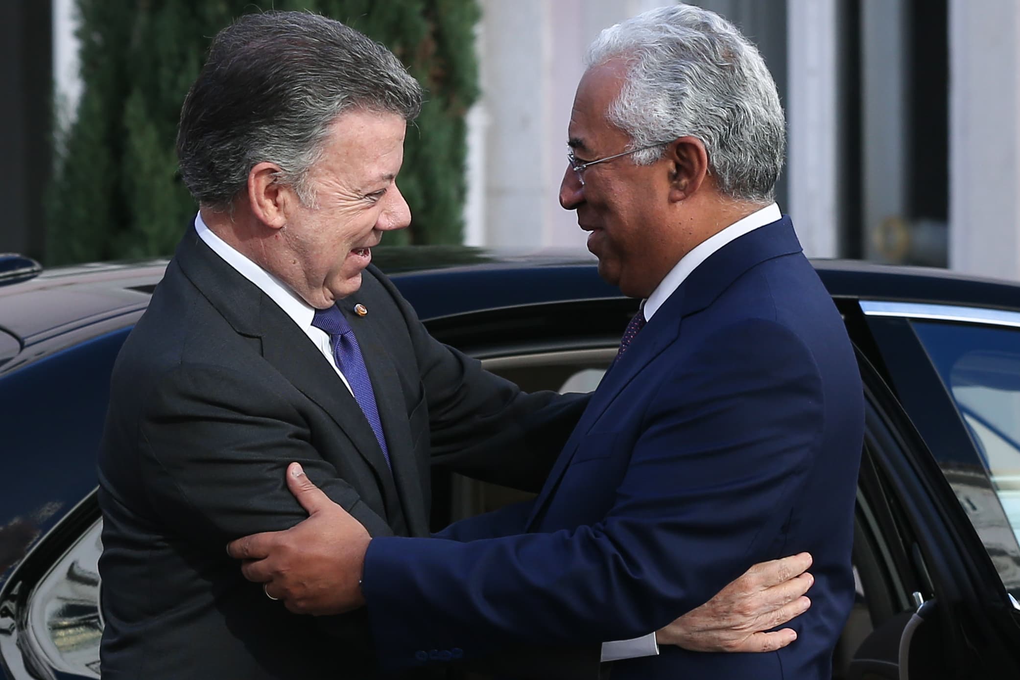 Primeiro-Ministro António Costa recebe o Presidente da República da Colômbia, Juan Manuel Santos, Lisboa, 13 novembro 2017 (Foto: António Cotrim/Lusa)
