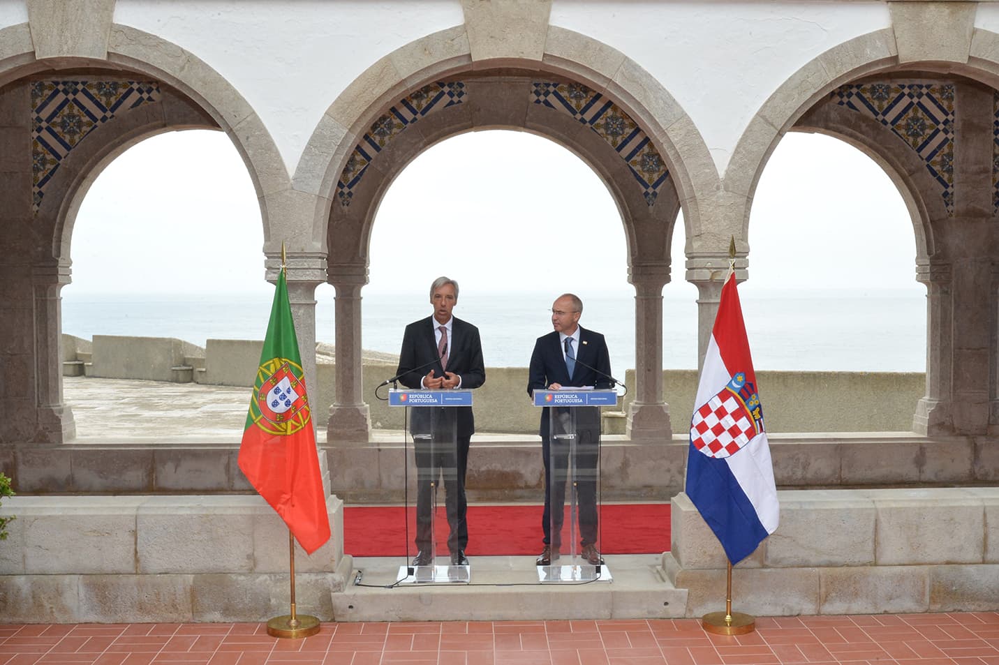 Ministro da Defesa Nacional, João Gomes Cravinho, e ice Primeiro-Ministro e Ministro da Defesa da Croácia, Damir Krsticevic, Oeiras, 10 julho 2019