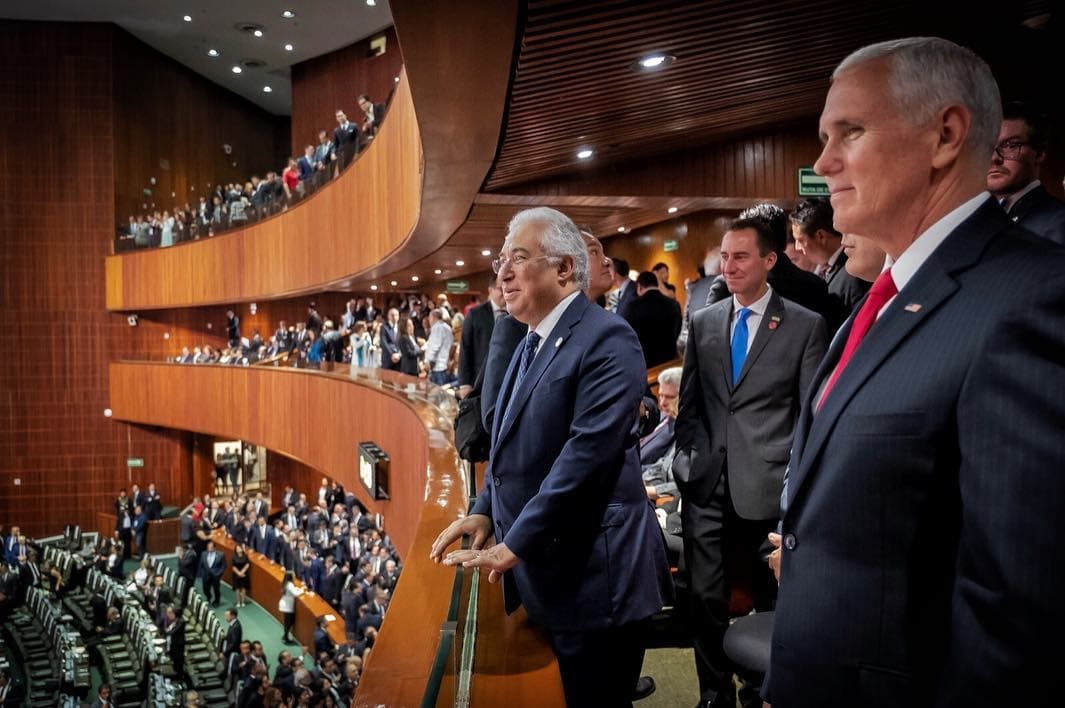 Primeiro-Ministro António Costa na tomada de posse do novo presidente do México, Cidade do México, 1 dezembro 2018 (Foto: Clara Azevedo)