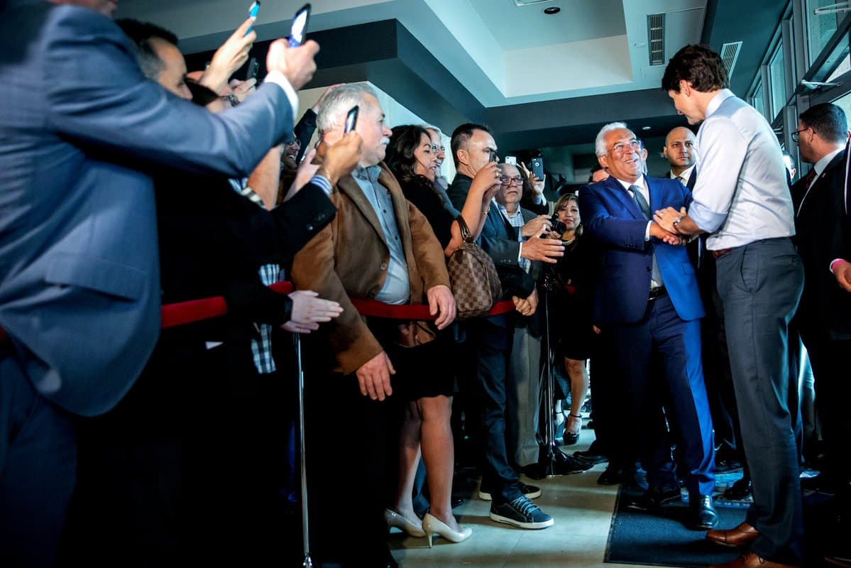 Primeiro-Ministro António Costa e Primeiro-Ministro do Canadá, Justin Trudeau, com a comunidade portuguesa e lusodescendente, Toronto, 4 maio 2018